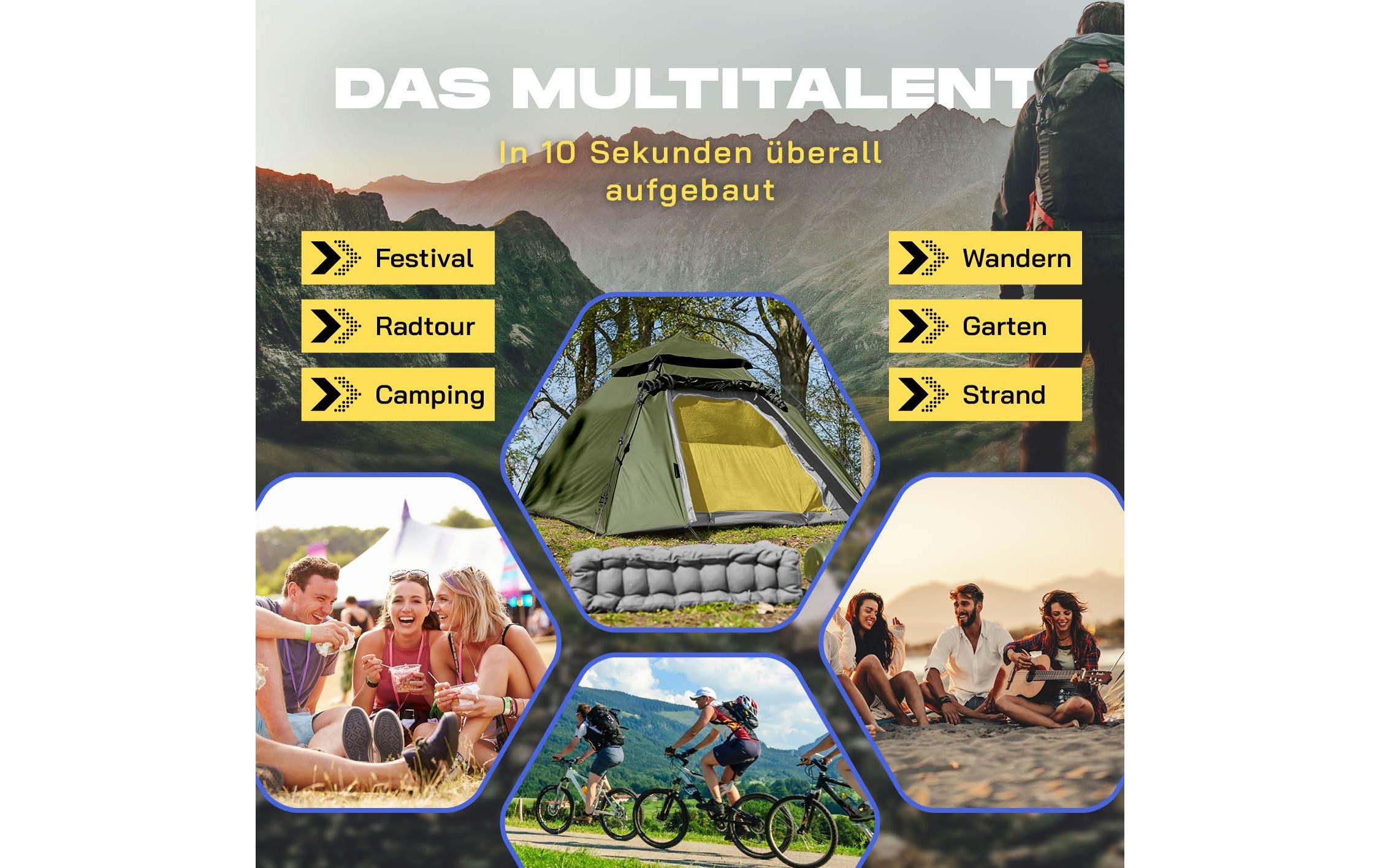 Kuppelzelt »Where tomorrow 3 Personen«, 3 Personen