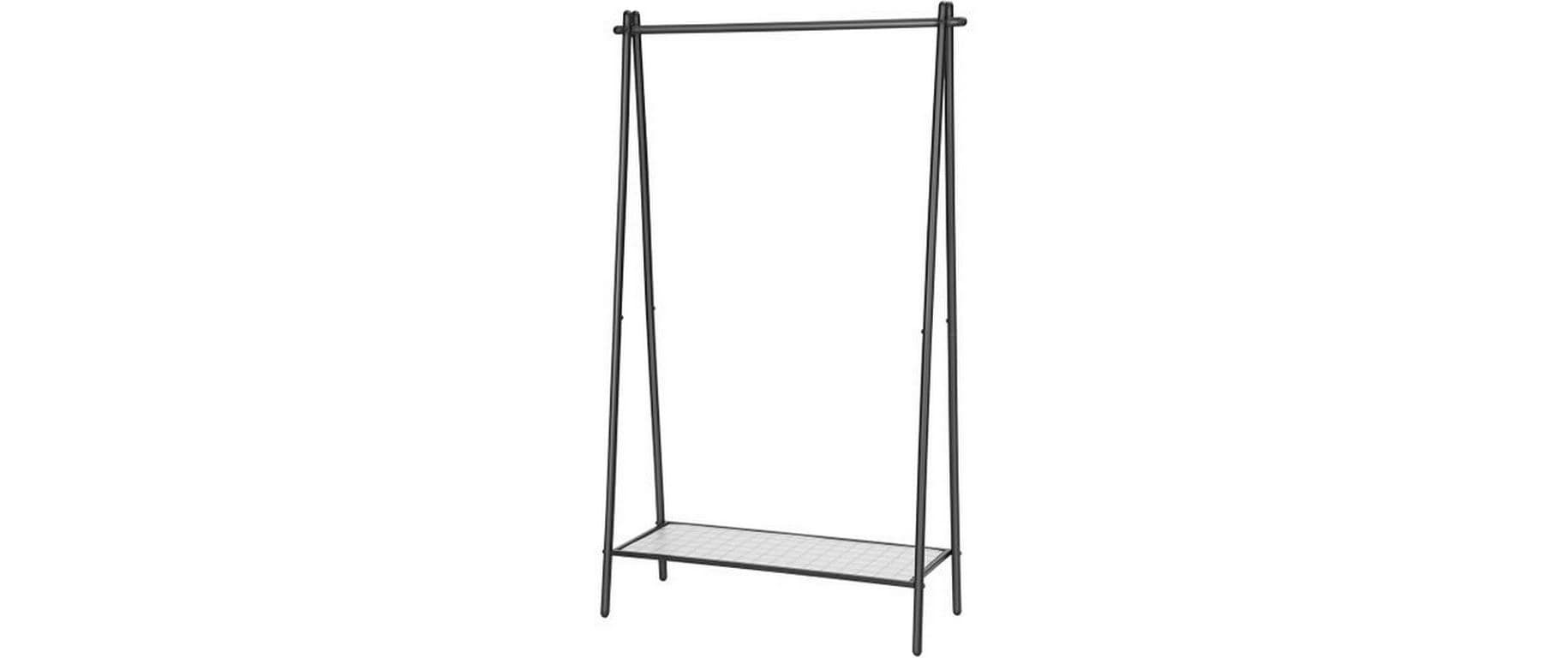 Image of SONGMICS Garderobenständer "153 cm, Schwarz/Schwarz matt"
