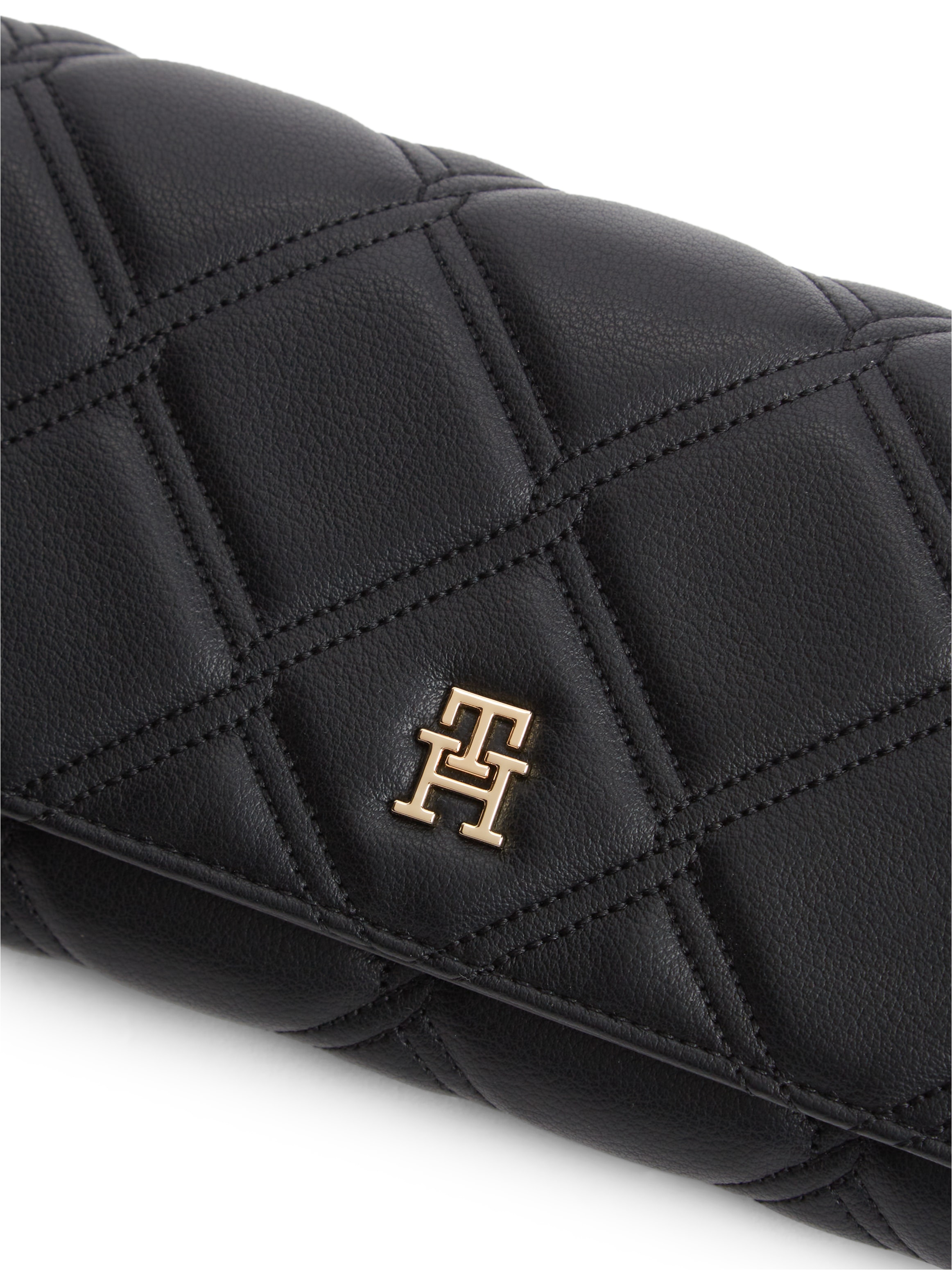 Tommy Hilfiger Geldbörse »TH FEMININE WALLET ON CHAIN« Damen Geldbeutel, Minibag mit Zierkette als Umhängeriemen