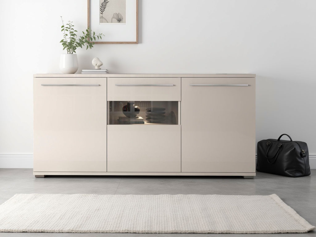 Image of GOODproduct Kommode "Piano" (H/B/T): 84,6/150/45,2cm, Hochglanz UV lackiert, Soft-Close Funktion
