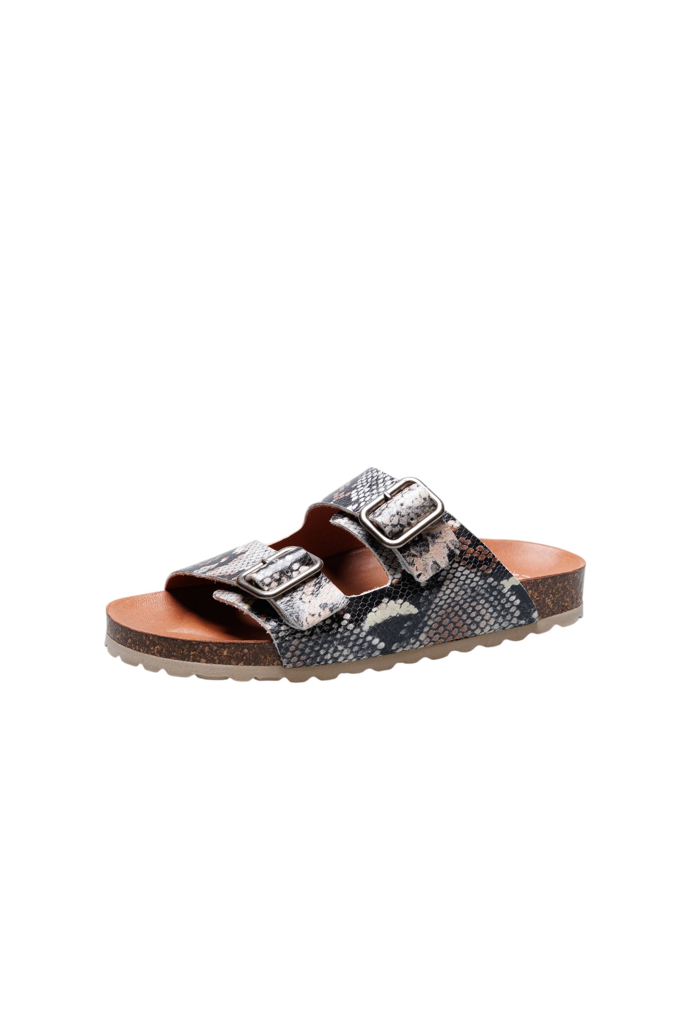 Image of VERBENAS Pantolette Sommerschuh, Hausschuh, Strandschuh in Reptil-Optik