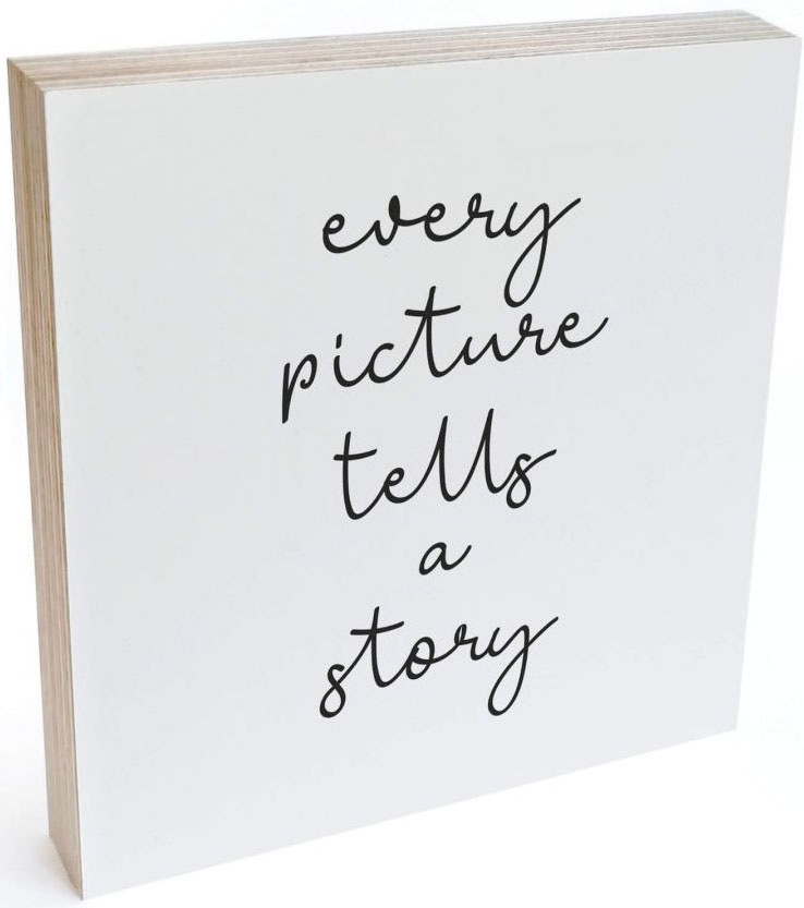 Image of Wall-Art Holzbild »Tischdeko Every picture tells a story«, (1 St.) bei Ackermann Versand Schweiz