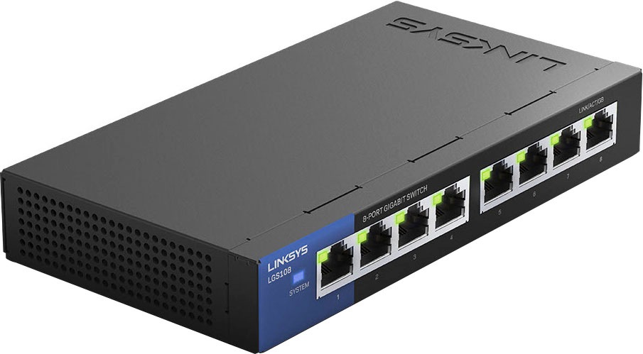 Image of LINKSYS Netzwerk-Switch »Unmanaged Gigabit Switch 8-port LGS108« bei Ackermann Versand Schweiz