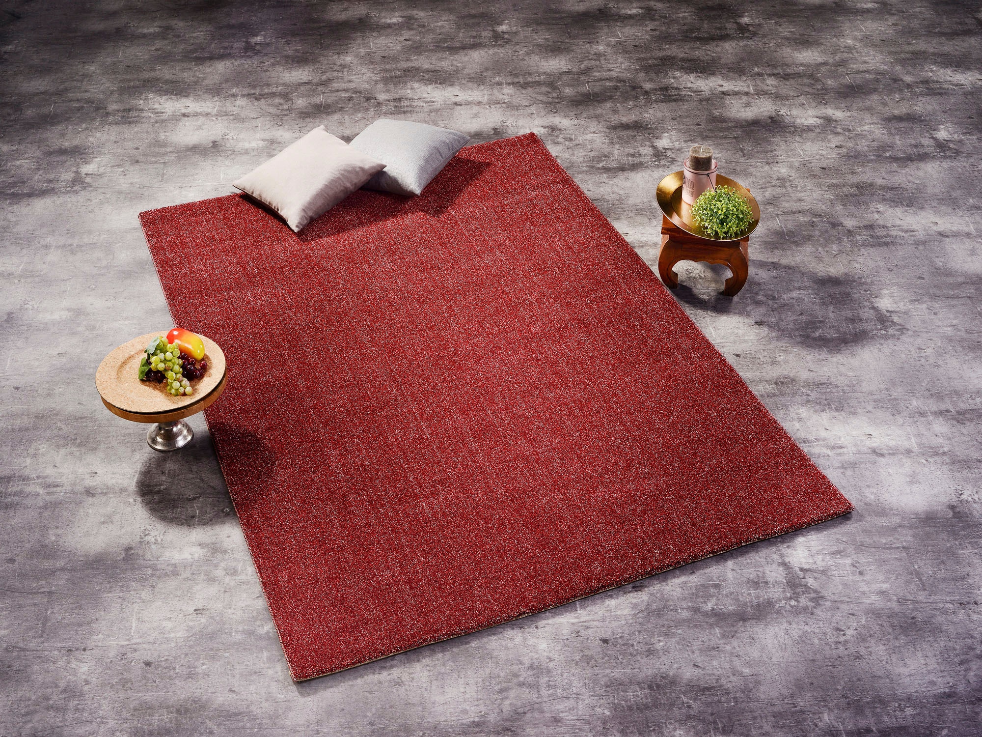 OCI DIE TEPPICHMARKE Tapis »Louvre Melange« Rectangulaire 13 mm Höhe Frisé Kurzflor, robust, Wohnzimmer