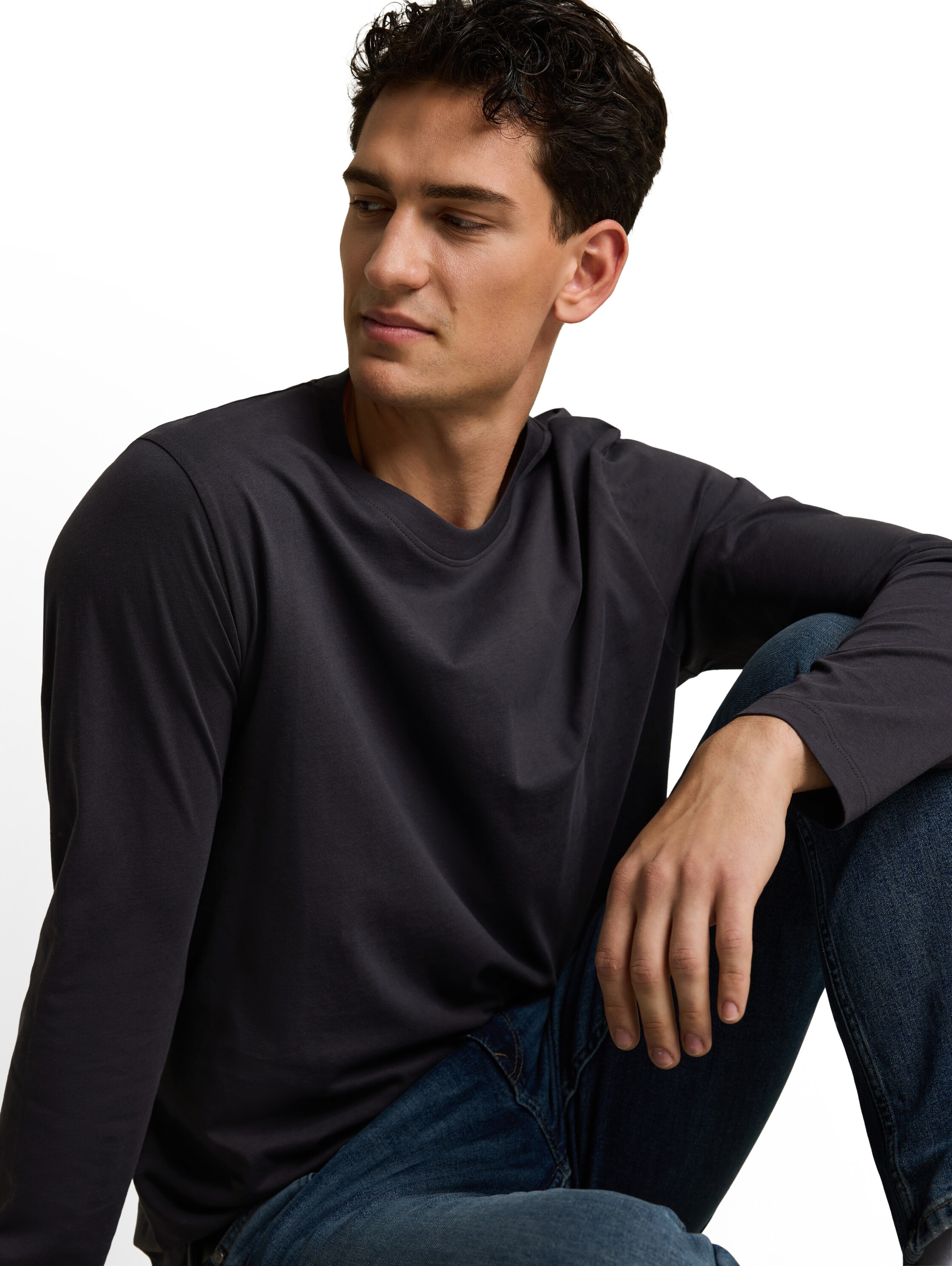 TOM TAILOR Denim Shirt à col rond