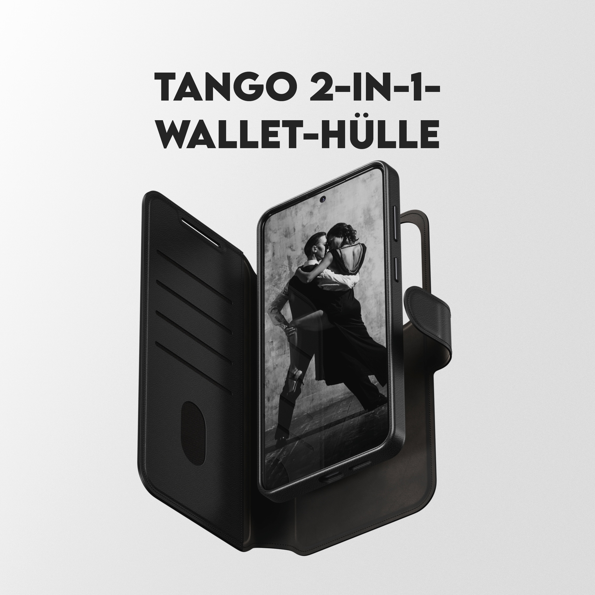 CARE by PanzerGlass Handyhülle »Tango 2-in-1 Wallet Case mit Qi für Samsung Galaxy S26 Ultra« Samsung Galaxy S26 Ultra Backcover, Schutzhülle, Handyschutzhülle, Case, Schutzcase, stossfest