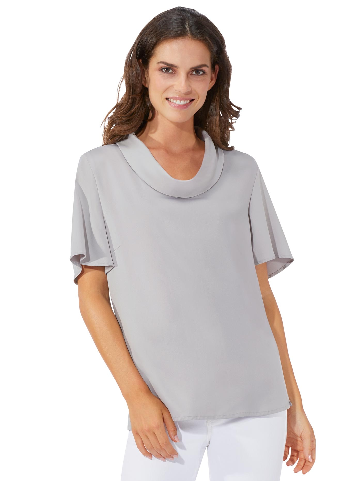 Bluse aus schimmerndem Satin