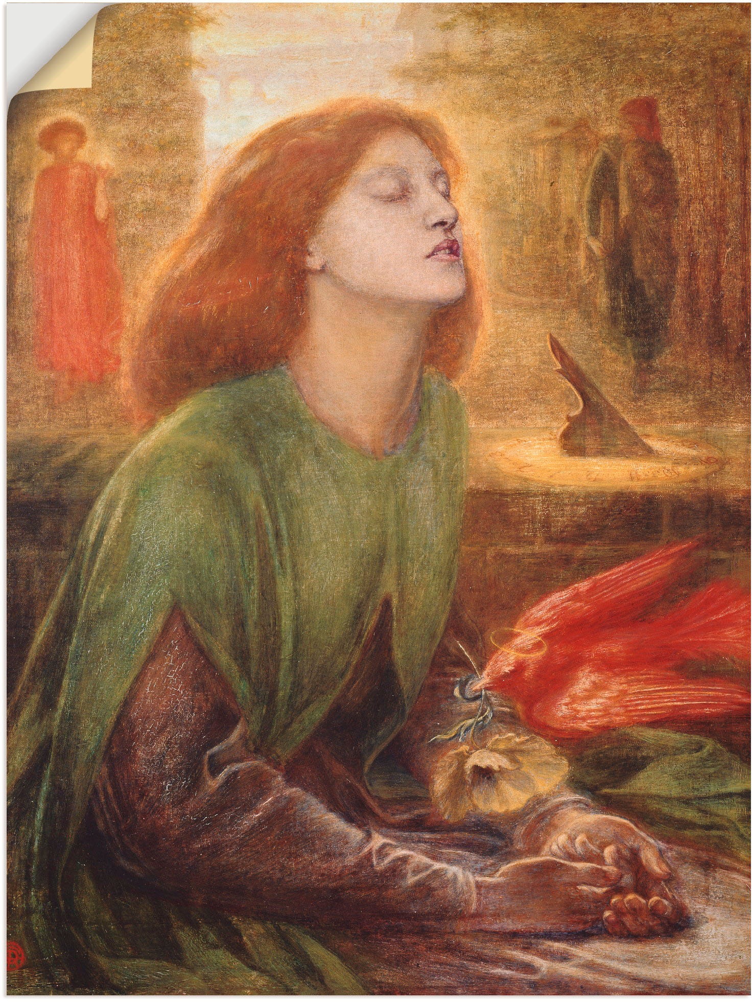 Image of Artland Wandbild »Die betende Beatrice. 1863.«, Frau, (1 St.), in vielen Grössen & Produktarten -Leinwandbild, Poster, Wandaufkleber / Wandtattoo auch für Badezimmer geeignet bei Ackermann Versand Schweiz