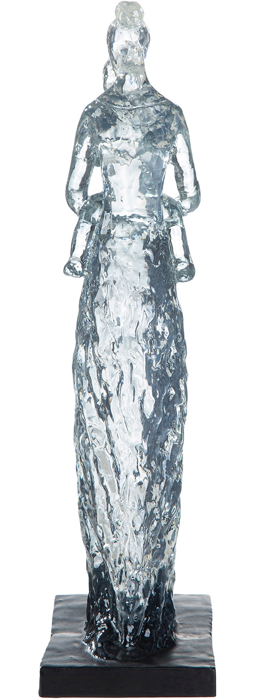 GILDE Sculpture »Skulptur Mutter und Kind schwarz H. 32 cm« Sécurité Amour Émotion Motif familial Figure symbolique