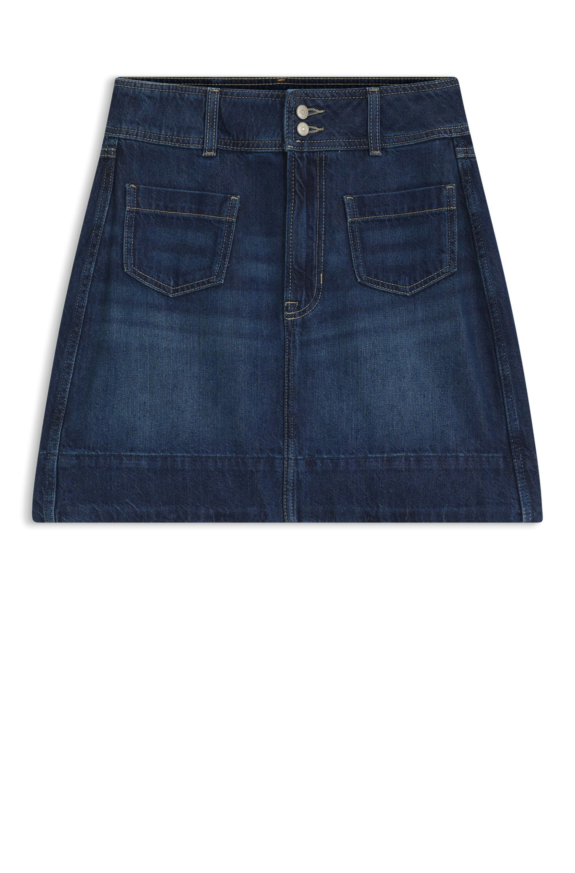 BOSS ORANGE Minirock »MINI SKIRT 1.0 Premium Damenmode« im 70s Look, mit hohem Bund