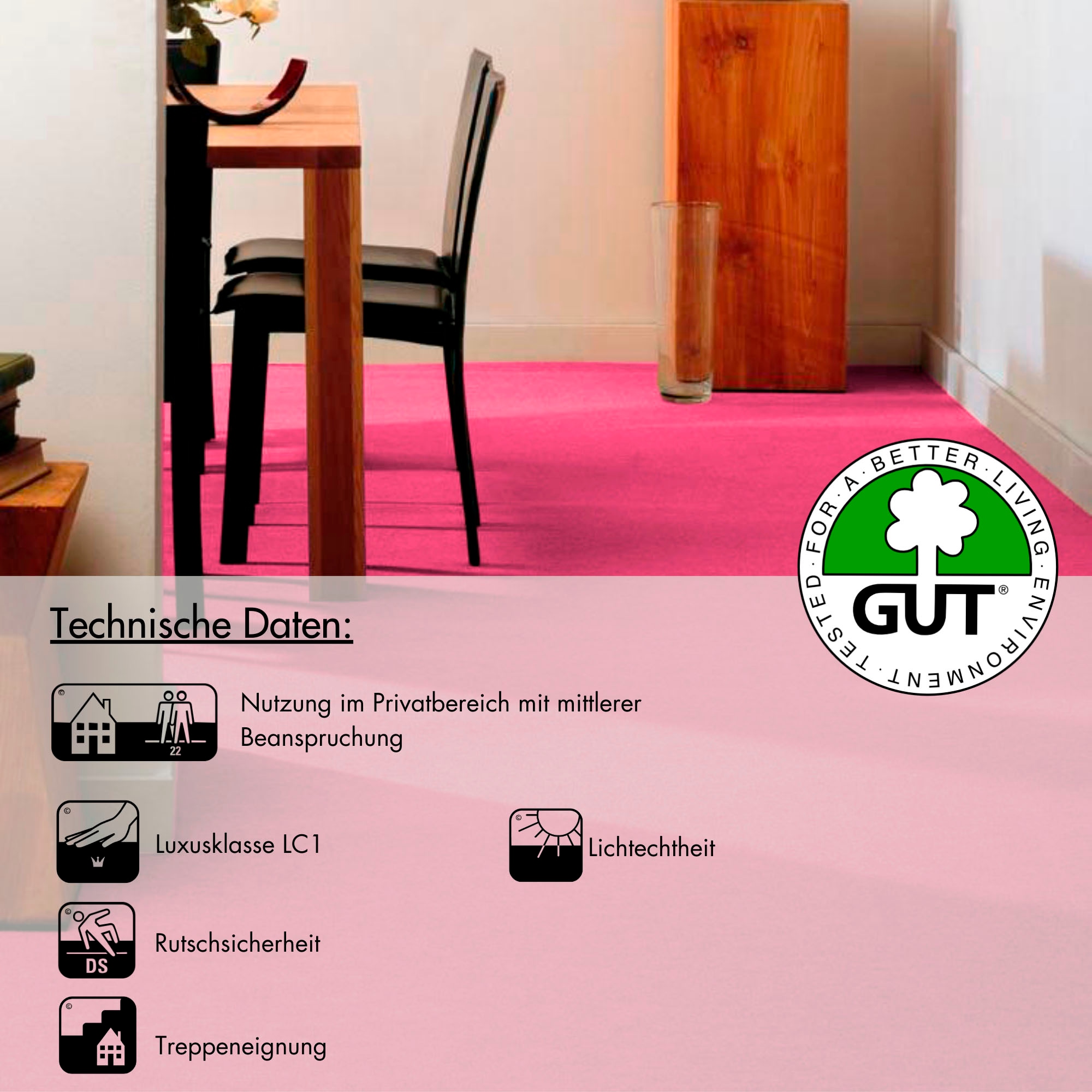 Andiamo Teppichboden »Sina, Velours, Made in Belgium«, rechteckig, 6 mm Höhe, Uni Farben, Breite 400 cm, strapazierfähig, pflegeleicht, Wohnzimmer