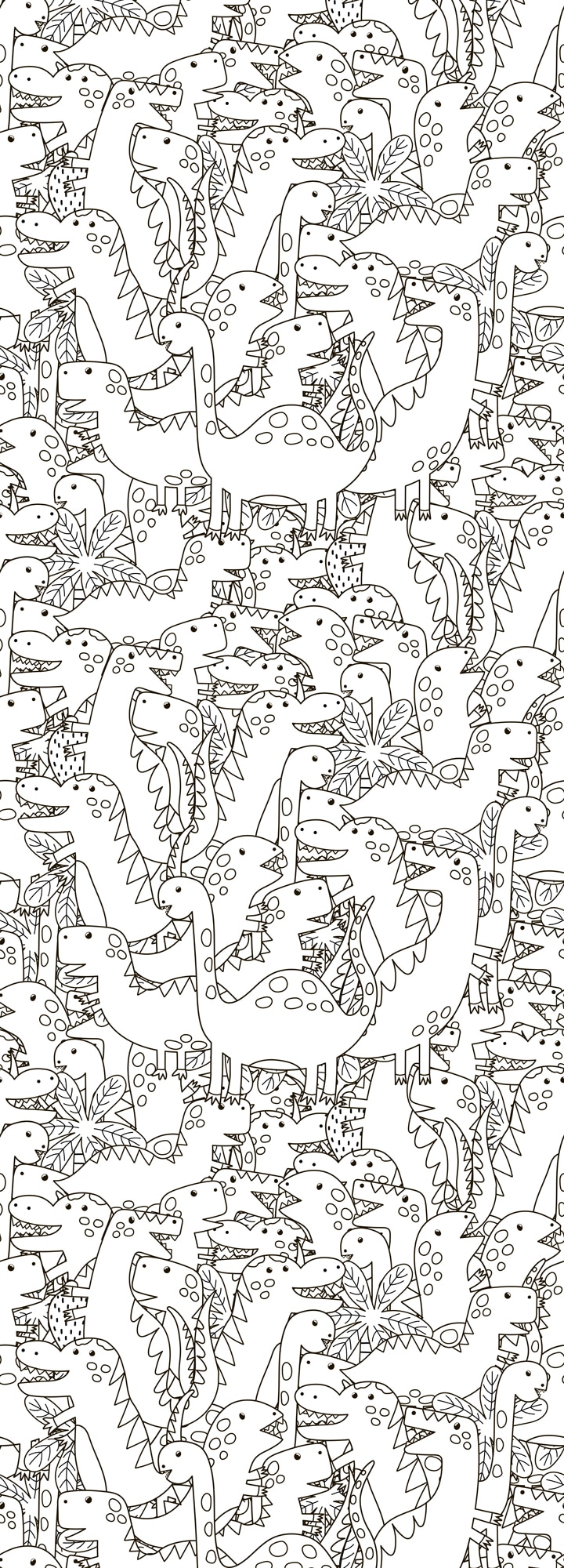 queence Wandsticker »Dinosaurier« DIY-Wandsticker zum Bemalen