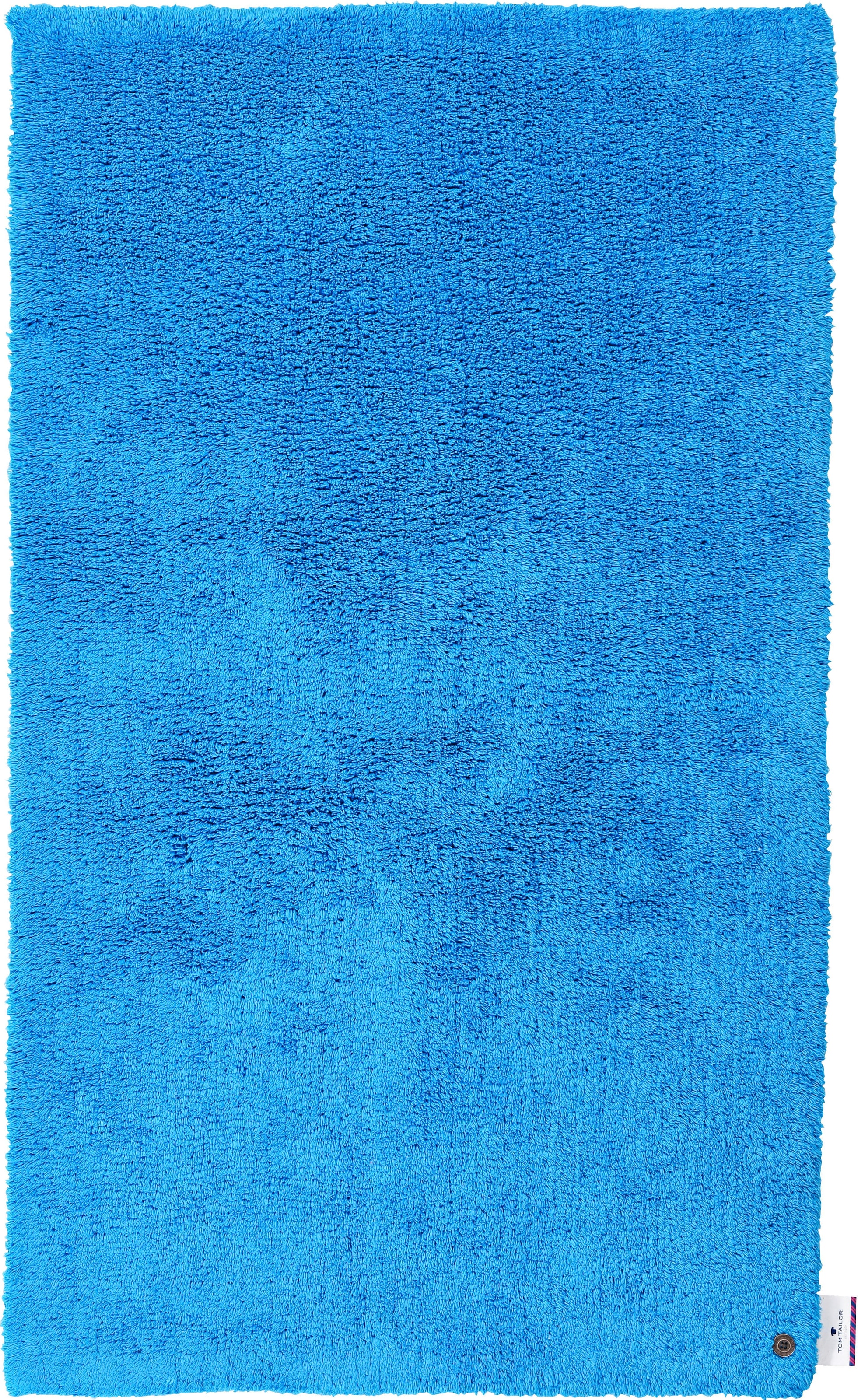 TOM TAILOR HOME Badematte »Cotton Double Uni«, beidseitig nutzbar-fussbodenheizungsgeeignet-strapazierfähig, Badteppich, Uni Farben, rechteckig & quadratisch erhältlich