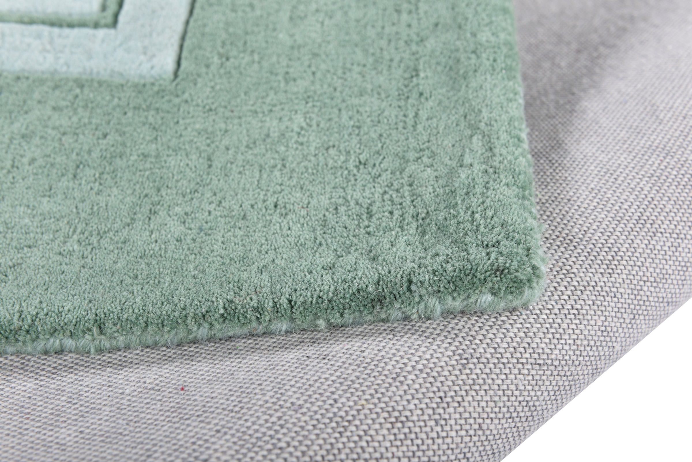 THEKO Wollteppich »Royal Nepali 3029« rechteckig 15 mm Höhe reine Wolle, handgetuftet, modernes Design, mit Bodüre