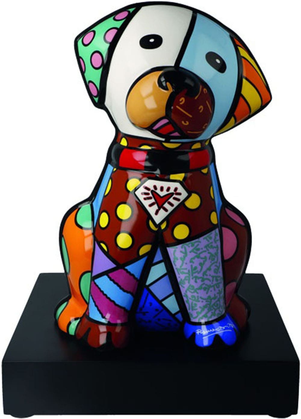 Image of Goebel Dekofigur "Romero Britto - Baby Blue" Limitiert auf 1.000 Stück, mit Zertifikat