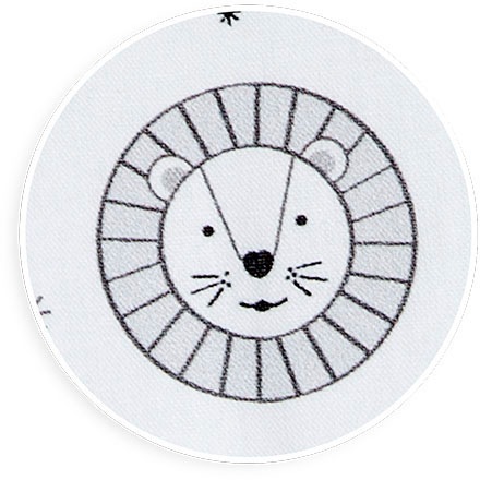 tiSsi® Bettnestchen »Sophie, grau Lion«, (2 tlg., Nestchen und Einlage), passend für tiSsi® Beistellbett 40x90 cm