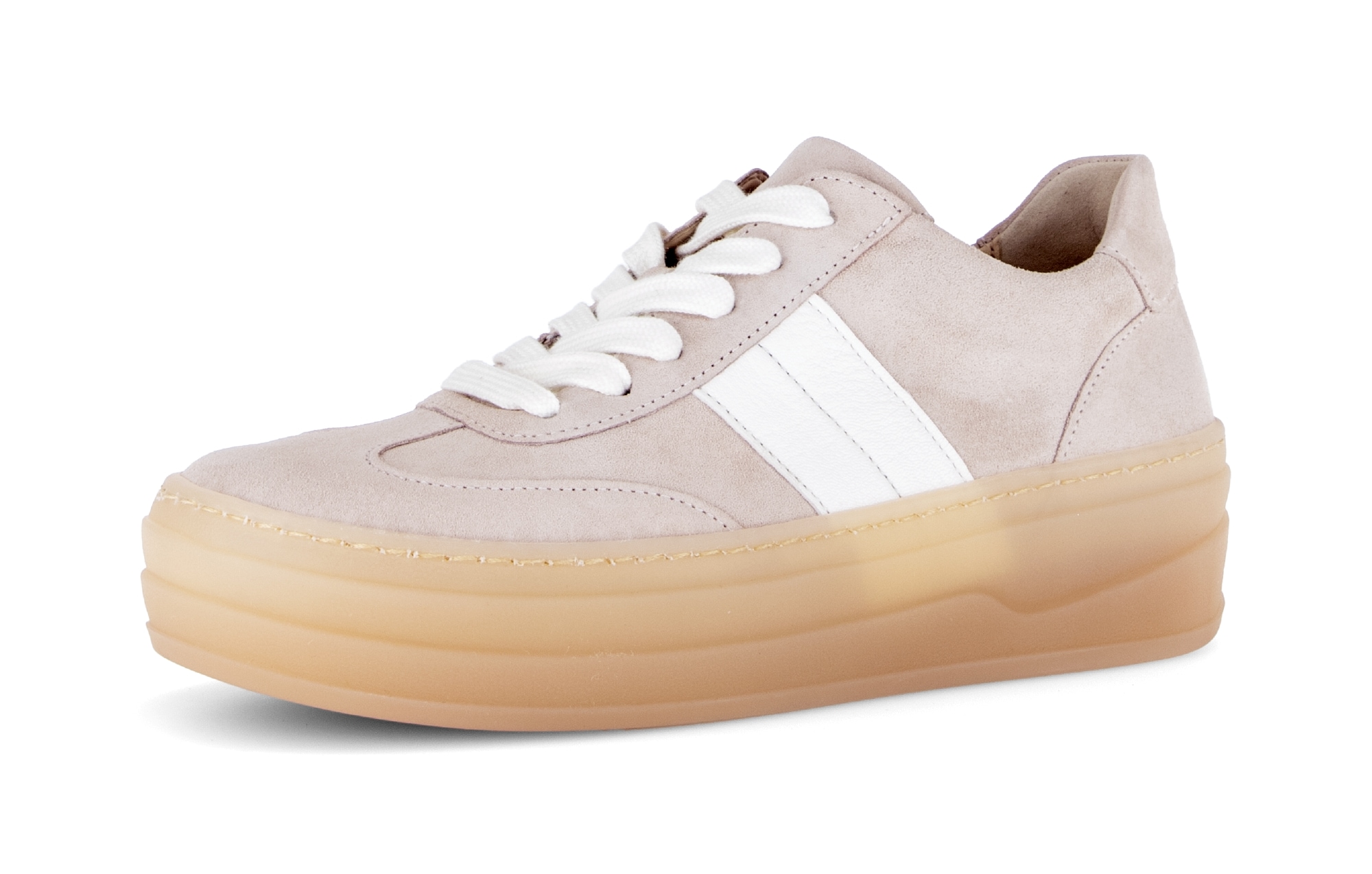 Image of Gabor Plateausneaker Freizeitschuh, Halbschuh, Schnürschuh mit transparenter Laufsohle