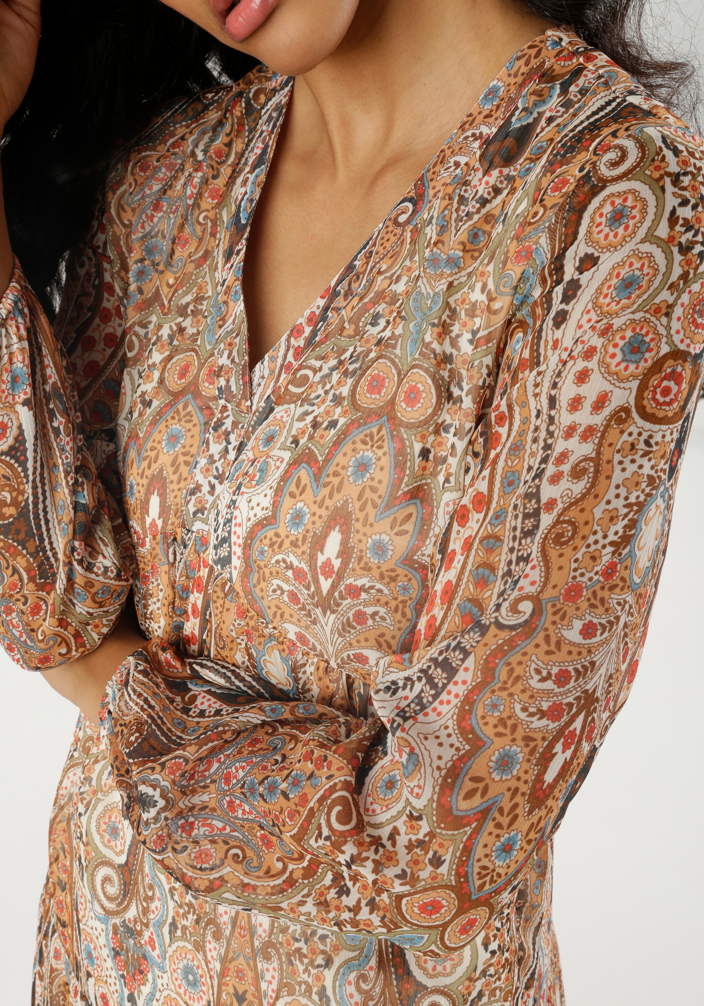 Aniston CASUAL Maxikleid, mit fantasievollem Paisley-Muster - NEUE KOLLEKTION