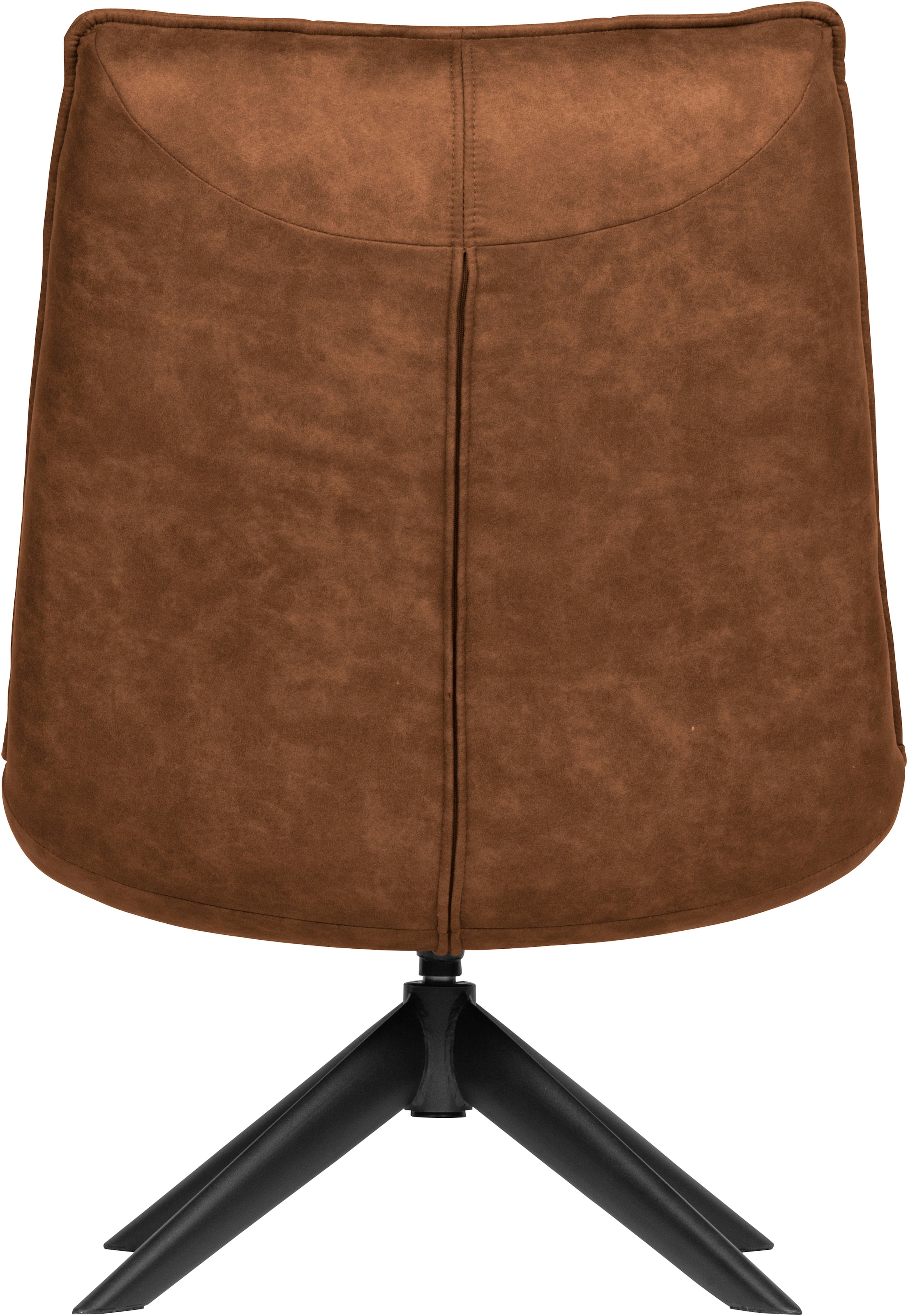 WOOOD Fauteuil pivotant »Jouke mit Kunstleder-Bezug und Drehmechanismus B 70 x T 85 x H 90 cm« Hauteur d'assise 46–42 cm, capacité de charge 140 kg, structure métallique poudrée