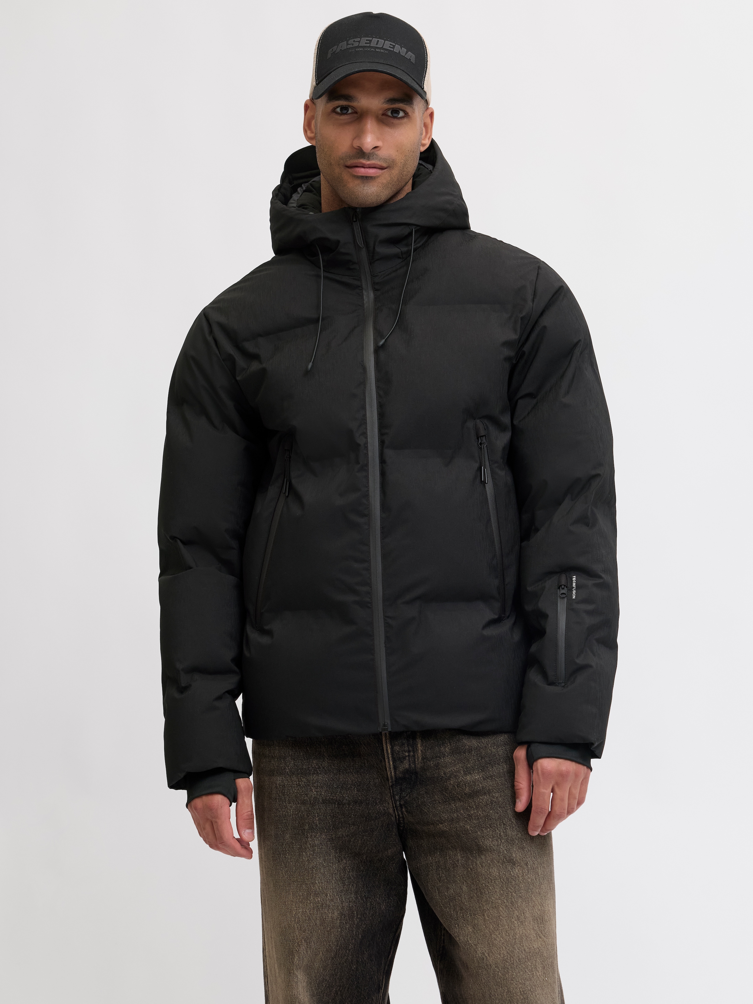 Image of Jack & Jones Steppjacke "JCOFUSION TECHNICAL PUFFER JACKET SN" mit Kapuze
