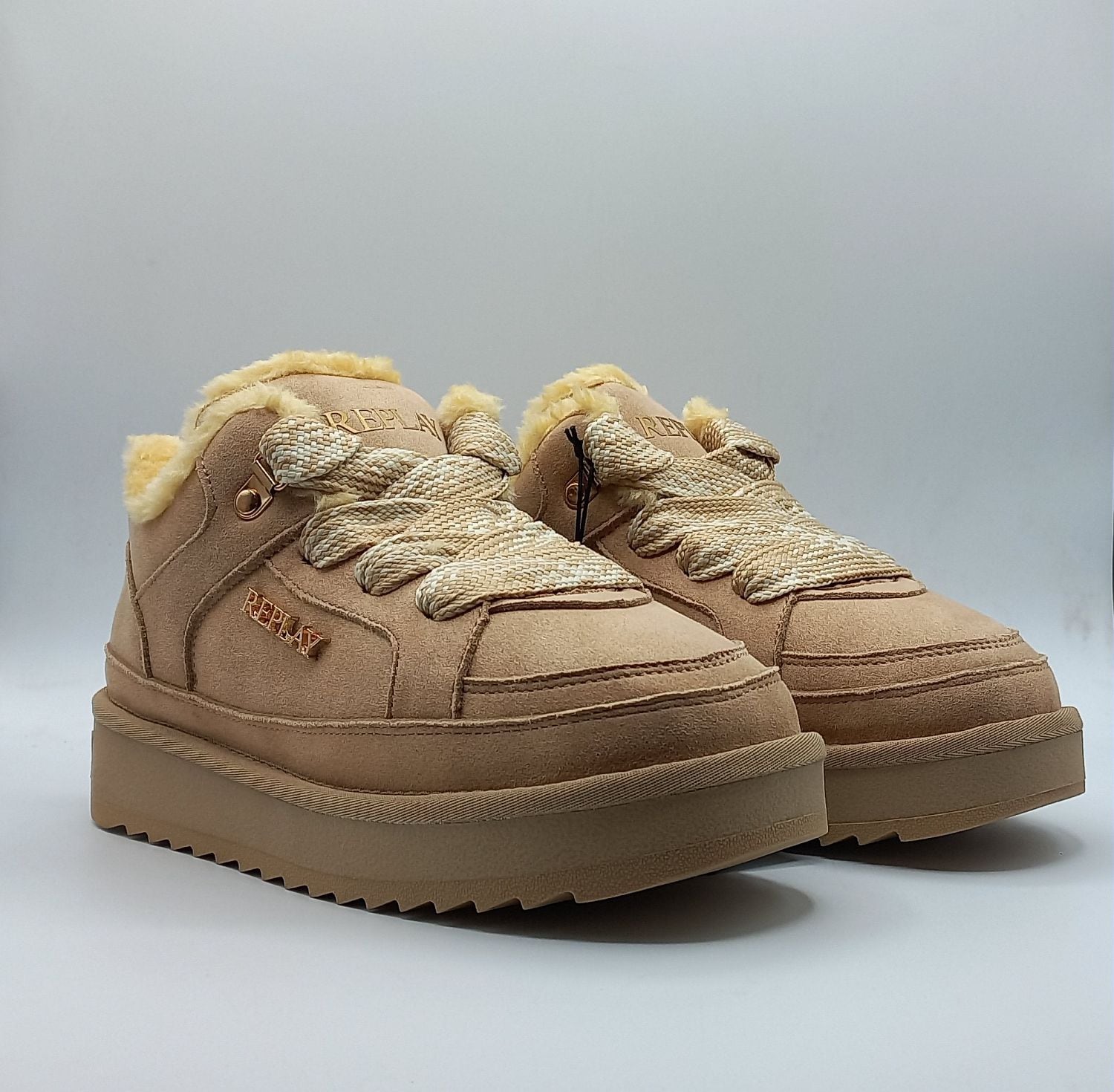 Image of Replay Schnürschuh "SANTA RUN" Sneaker, Plateauschuh mit seitlichem Label