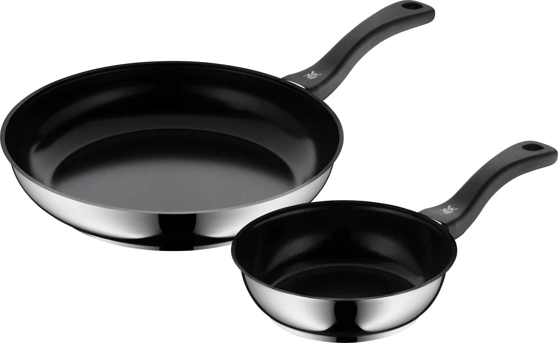 Image of WMF Pfannen-Set "Devil" Cromargan Edelstahl Rostfrei 18/10 Set, 2 Stk. tlg. Induktion