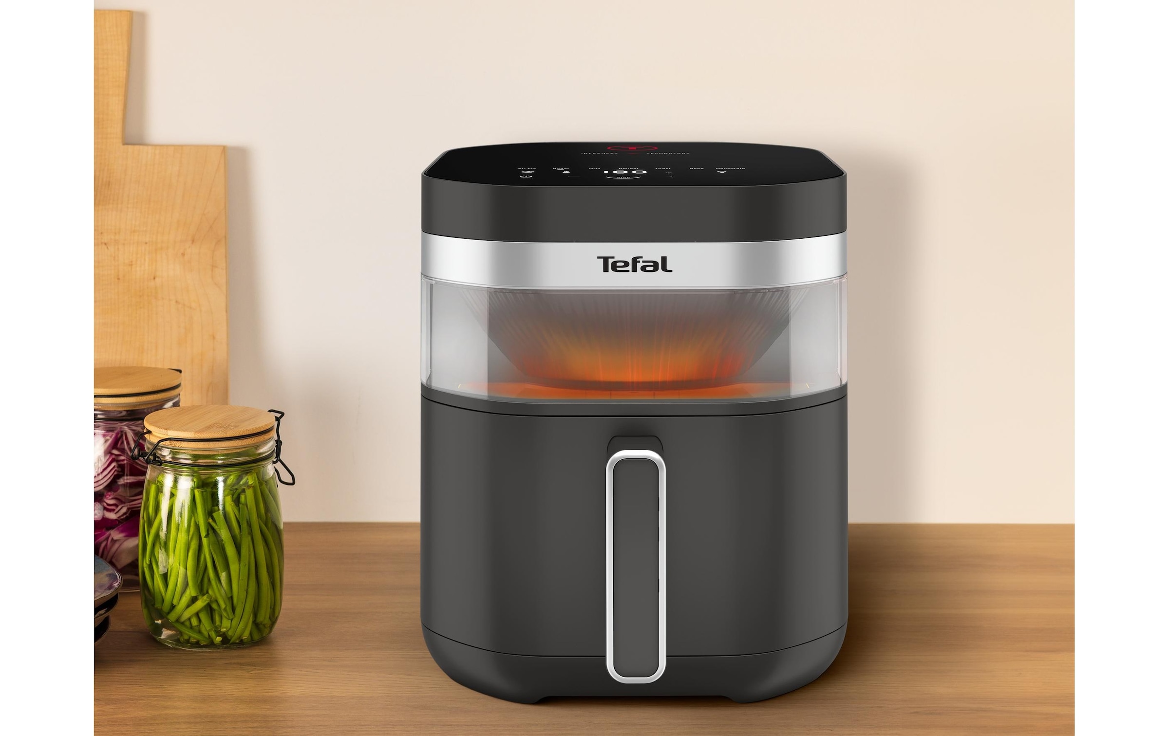 Tefal Heissluftfritteuse »Easy Fry Infrared« 8 Programme, Sichtfenster, doppelte Heizelemente, EY832H