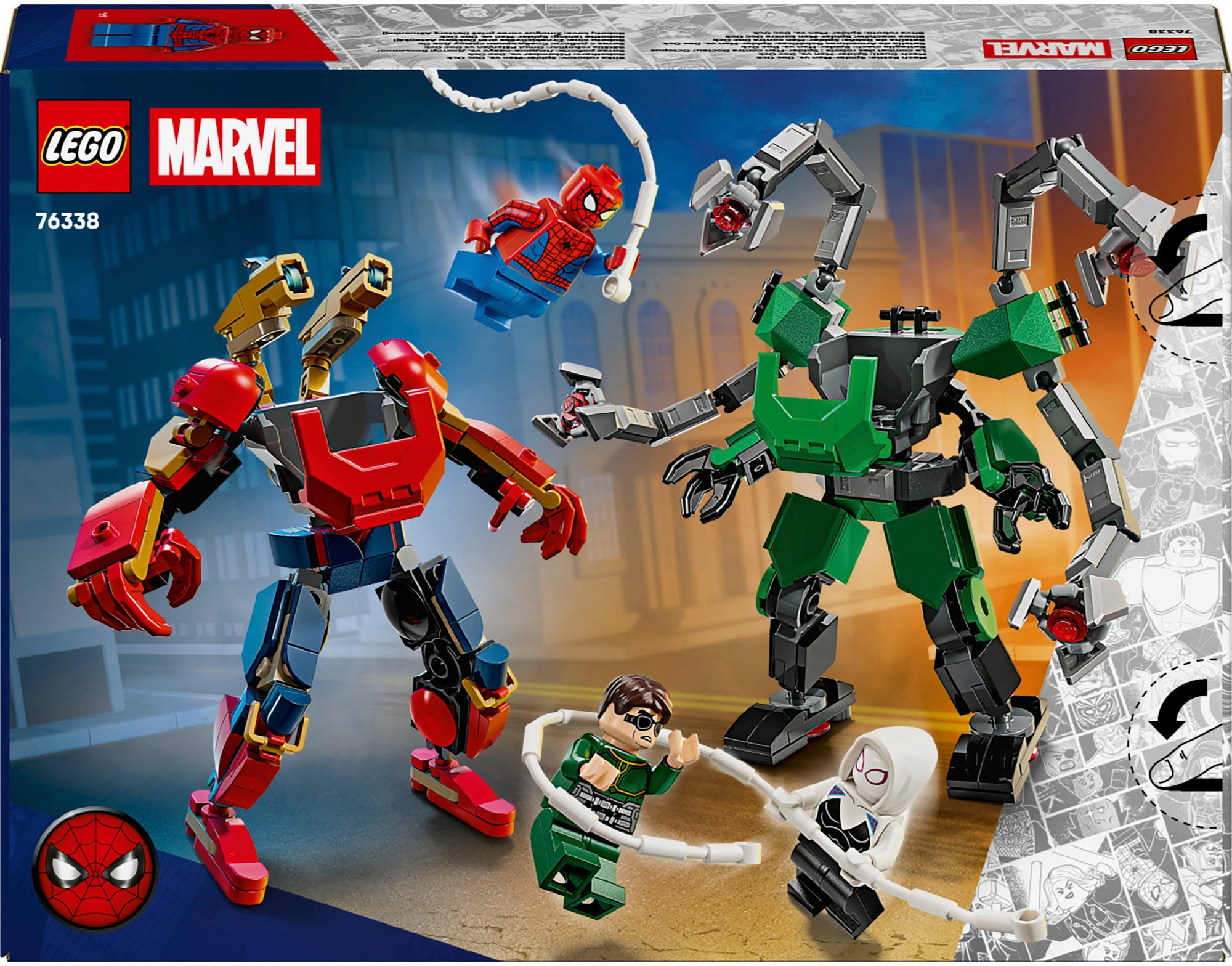 LEGO® Konstruktionsspielsteine »Mech-Duell: Spider-Man vs. Doc Ock (76338), LEGO Super Heroes« Made in Europe