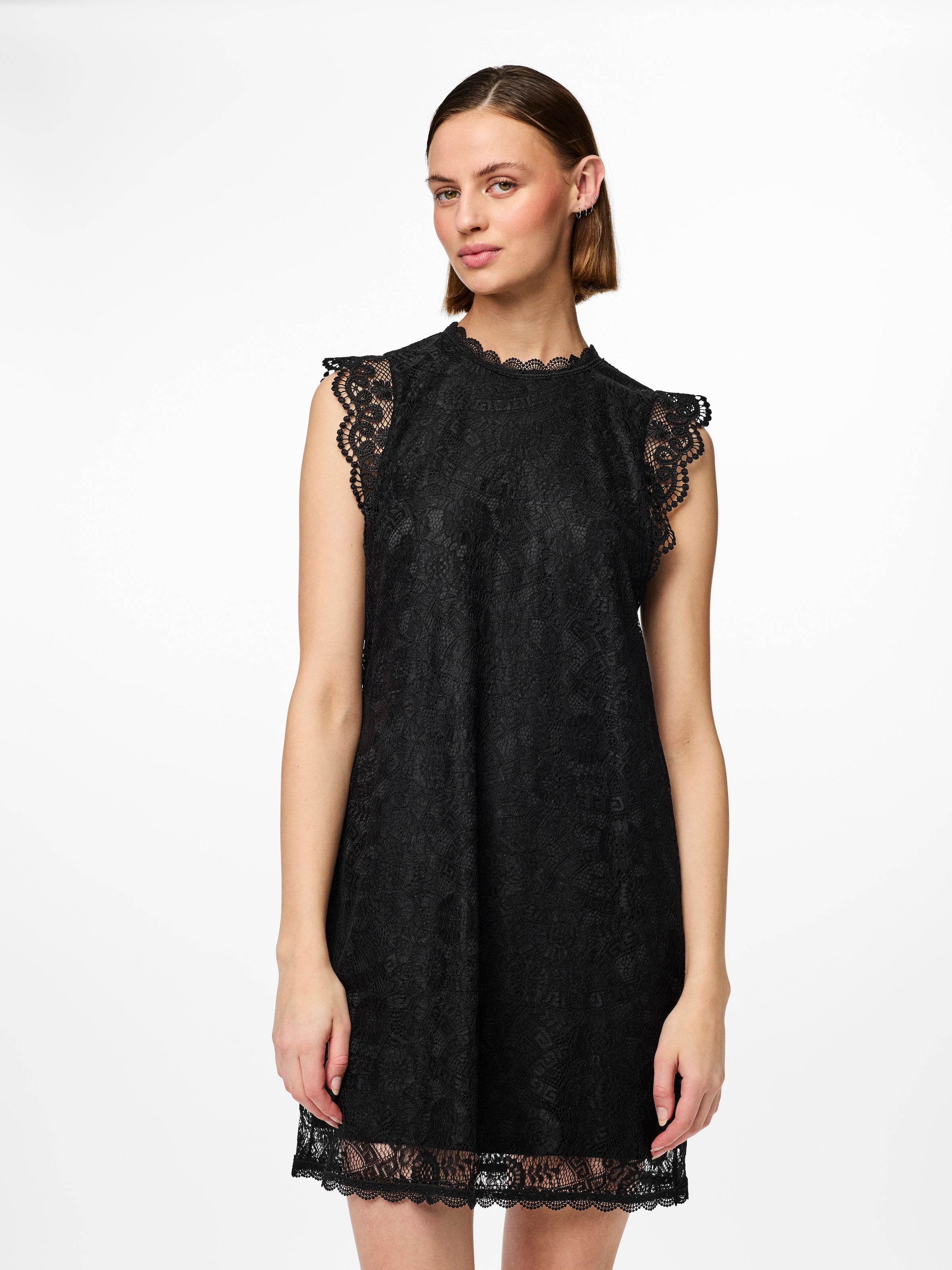 pieces Spitzenkleid »PCOLLINE SL LACE DRESS NOOS«