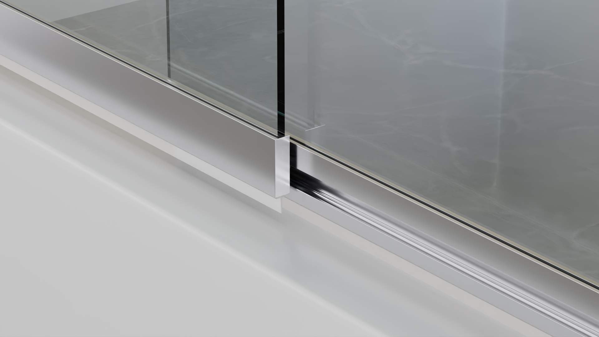 welltime Badewannenaufsatz »Slider« 2 Stk. tlg. Duschwand zum Zusammenschieben UND an die Wand klappen!
