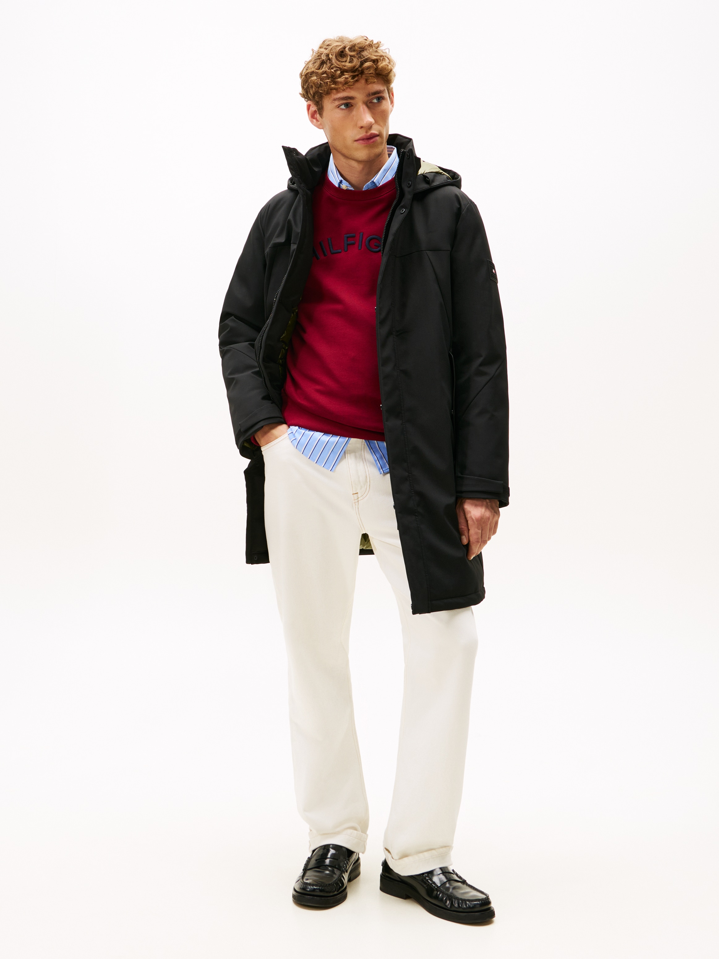 Tommy Hilfiger Kurzmantel »TECH HOODED PADDED PARKA« Regular fit