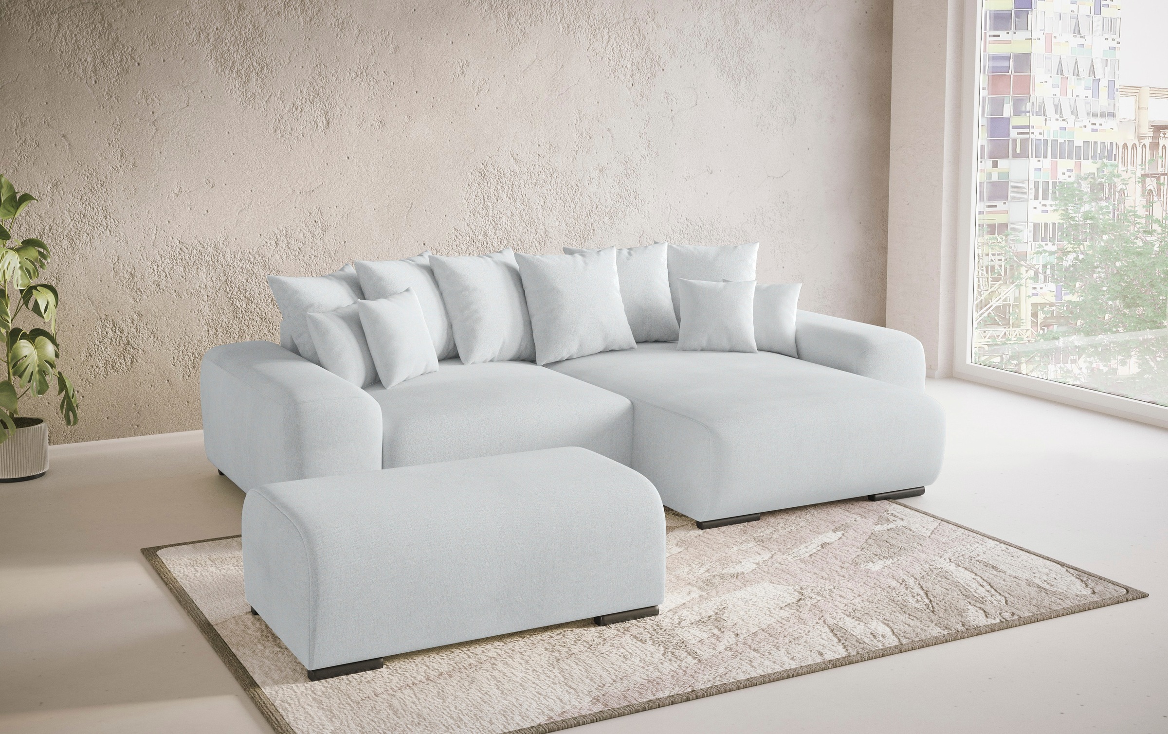 Mr. Couch Hockerbank »Sundance«, Mit DuraSpring-Taschenfederkern bis 140 kg belastbar