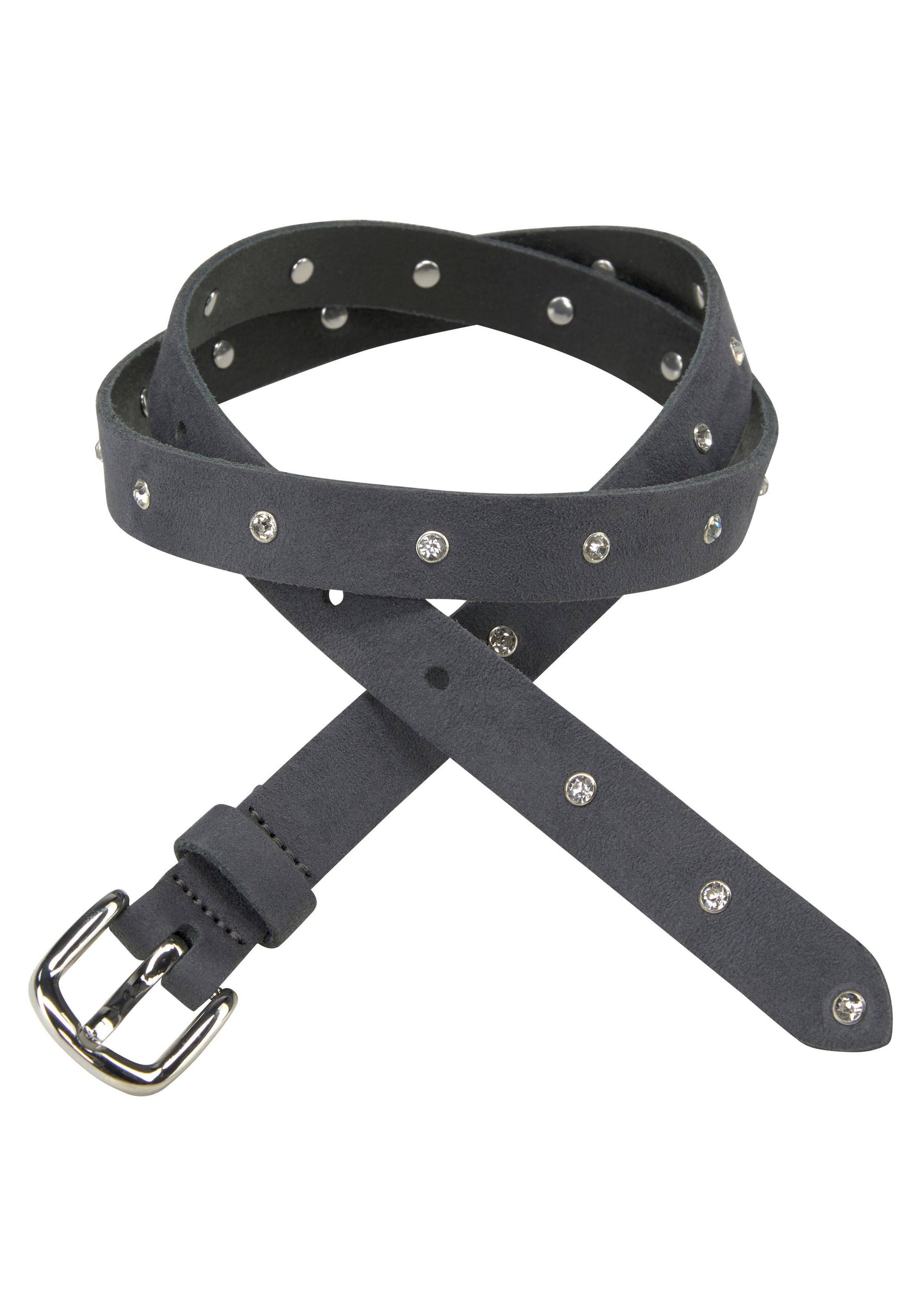 Image of J.Jayz Ledergürtel, Rindsledergürtel, Glitzersteinen bei Ackermann Versand Schweiz