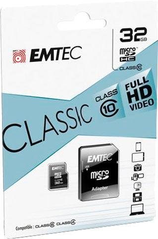 Image of EMTEC Speicherkarte »microSDClass10 Classic«, (Class 10 30 MB/s Lesegeschwindigkeit) bei Ackermann Versand Schweiz