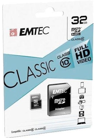 Speicherkarte »microSDClass10 Classic«, (Class 10 30 MB/s Lesegeschwindigkeit)