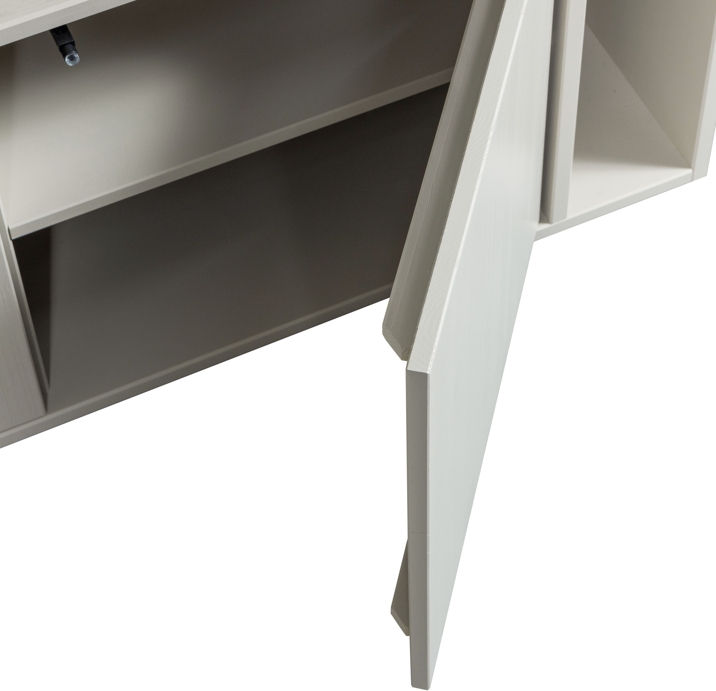WOOOD Lowboard »Settle Down FSC®-Kiefernholz mit Druckmechanismus, H45 x B108 x T44 cm« Kabelöffnung, beidseitig montierbar, Schutzlackiert, Pfleigleicht