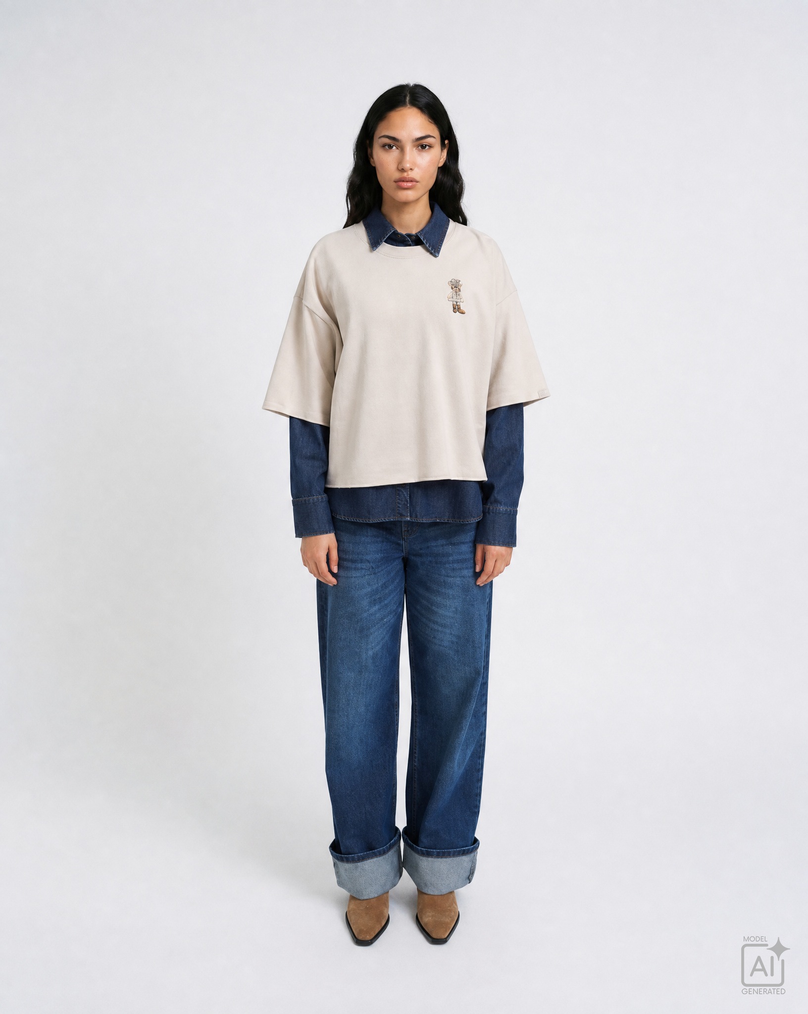 Smith & Soul T-Shirt mit Print, Boxy Fit