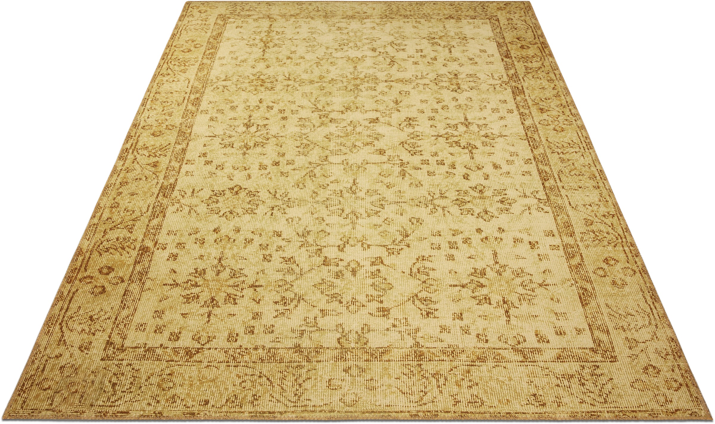 Image of Home affaire Teppich »Aren«, rechteckig, 6 mm Höhe, Orient Optik, Vintage Design, mit Bordüre, Rutschhemmende Rückenbeschichtung, Robust, Pflegeleicht, idealer Teppich für Wohnzimmer, Schlafzimmer, Arbeitszimmer bei Ackermann Versand Schweiz