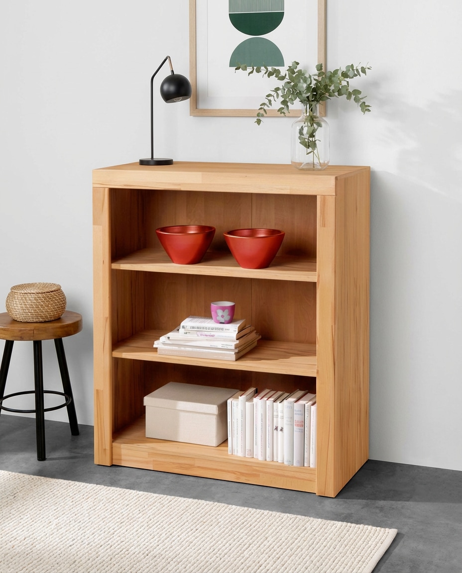 VOGL Möbelfabrik Étagère à livres »Toronto« in 2 Höhen, Breite 90 cm, teilmassiv, Made in Germany