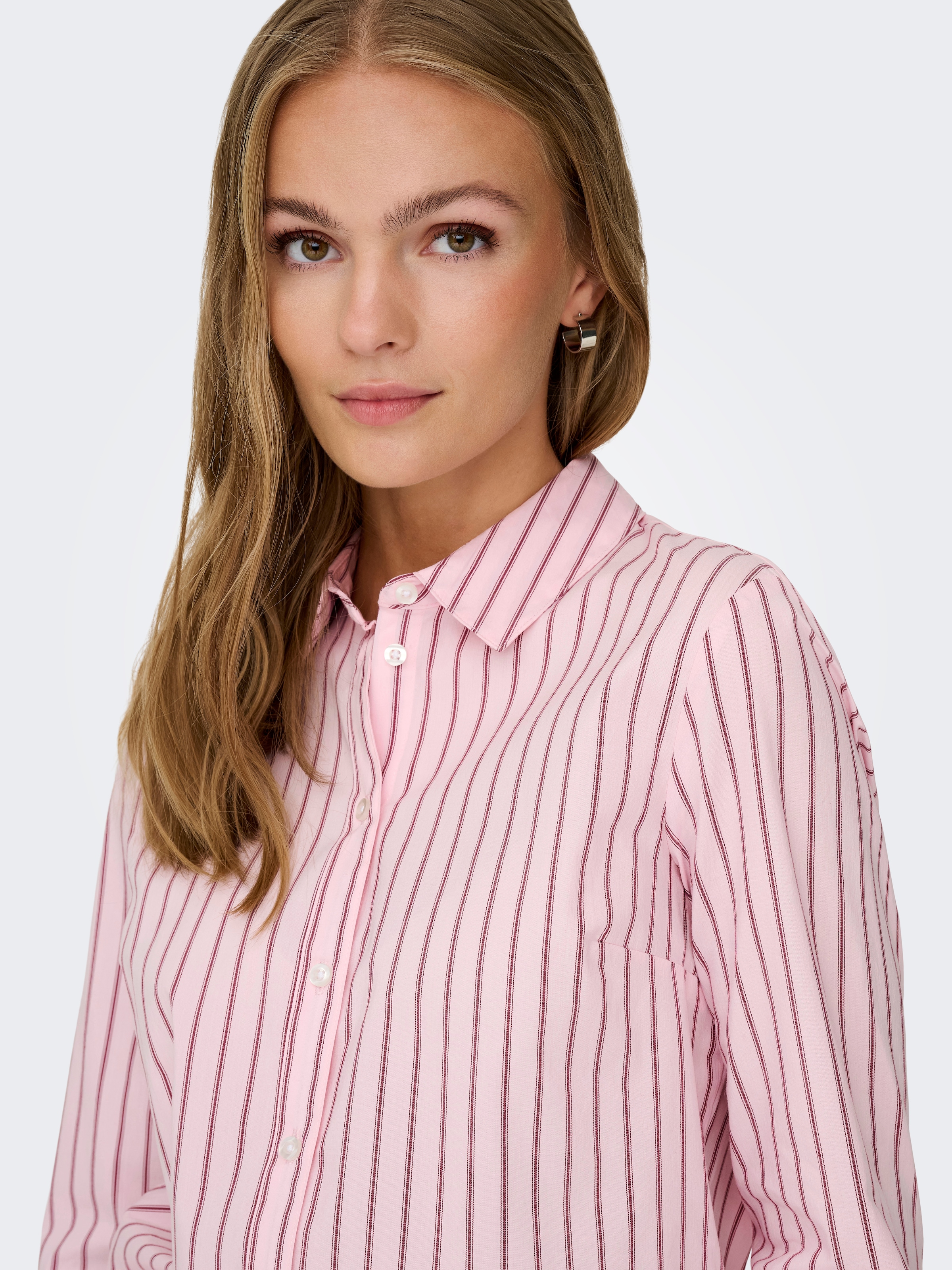 JDY Hemdbluse »JDYMIO L/S SHIRT WVN NOOS« unifarben oder gestreift