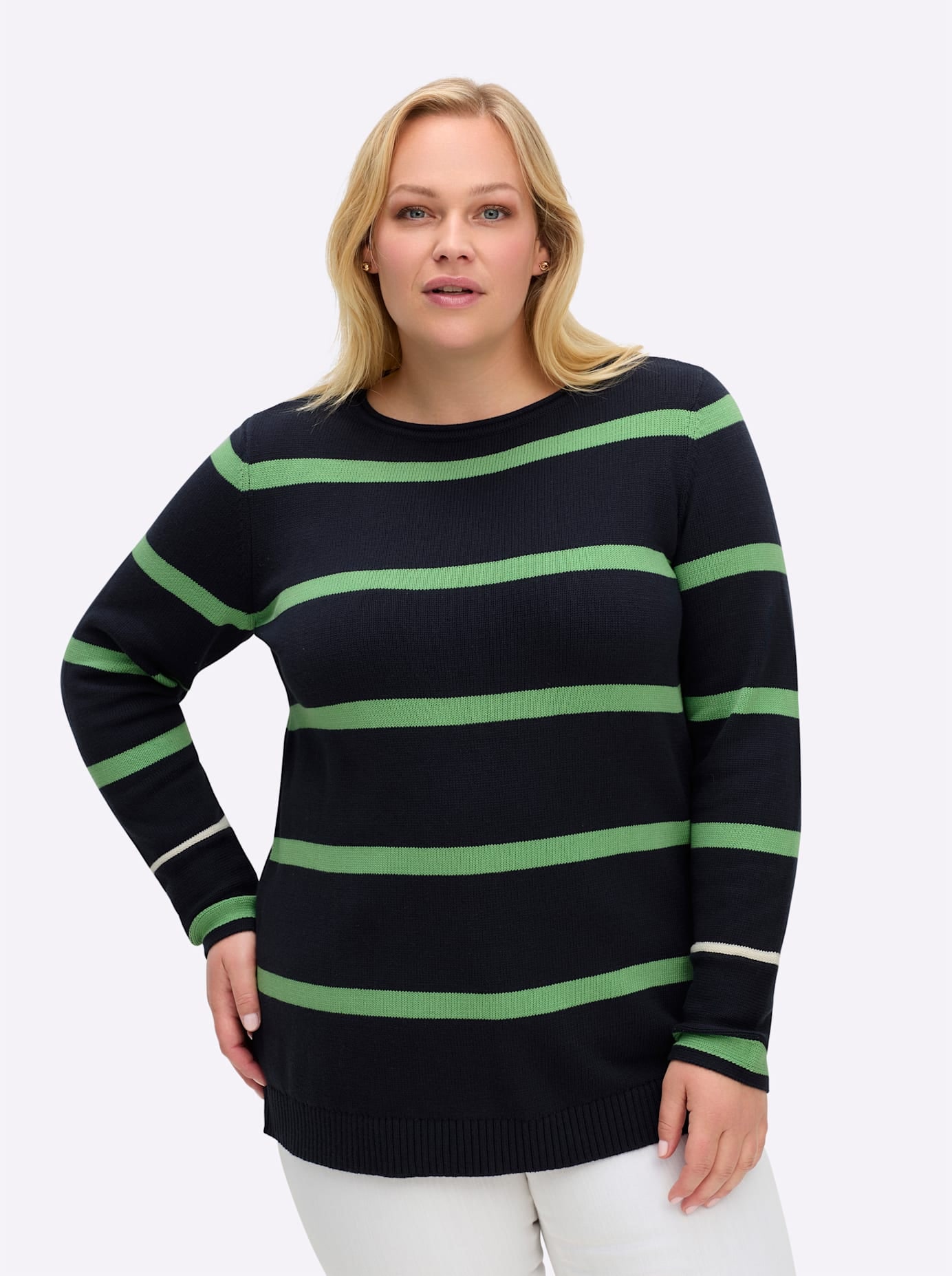 Image of Sheego Rundhalspullover "Pullover"