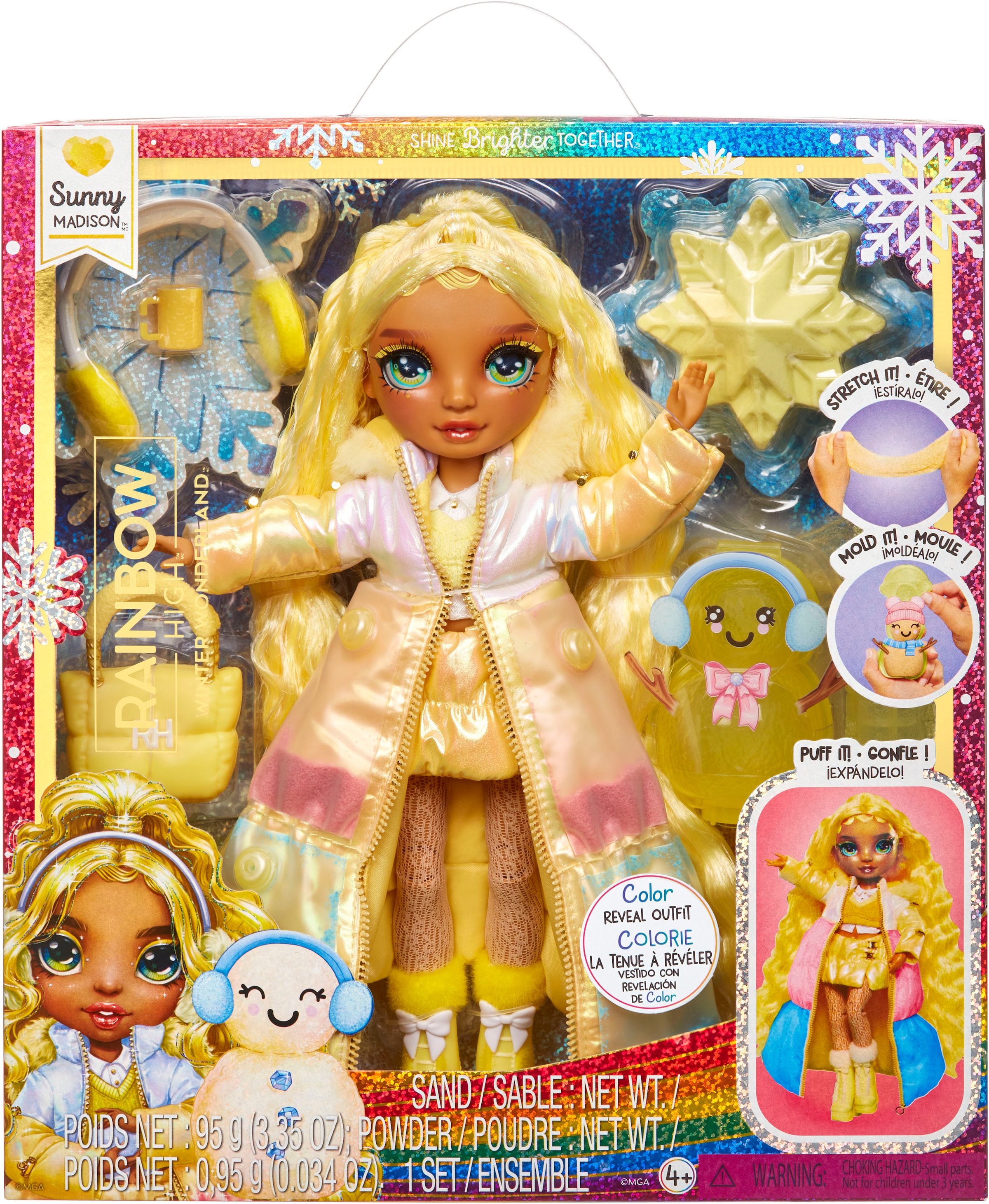 RAINBOW HIGH Poupée à habiller »Winter Wonderland Doll - Sunny (Yellow)«