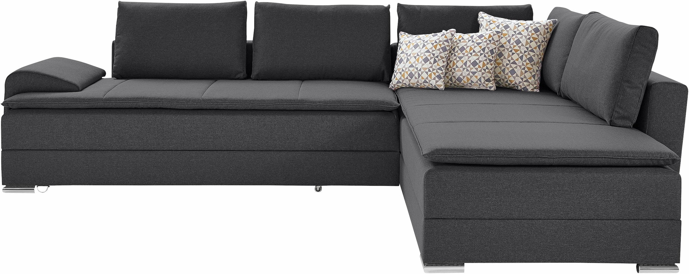 Home affaire Ecksofa »Night & Day L-Form, B: 324 cm, Dauer-Schlaffunktion und Armlehne« Bettfunktion & Bettkasten, Boxspringbett 180x200 cm