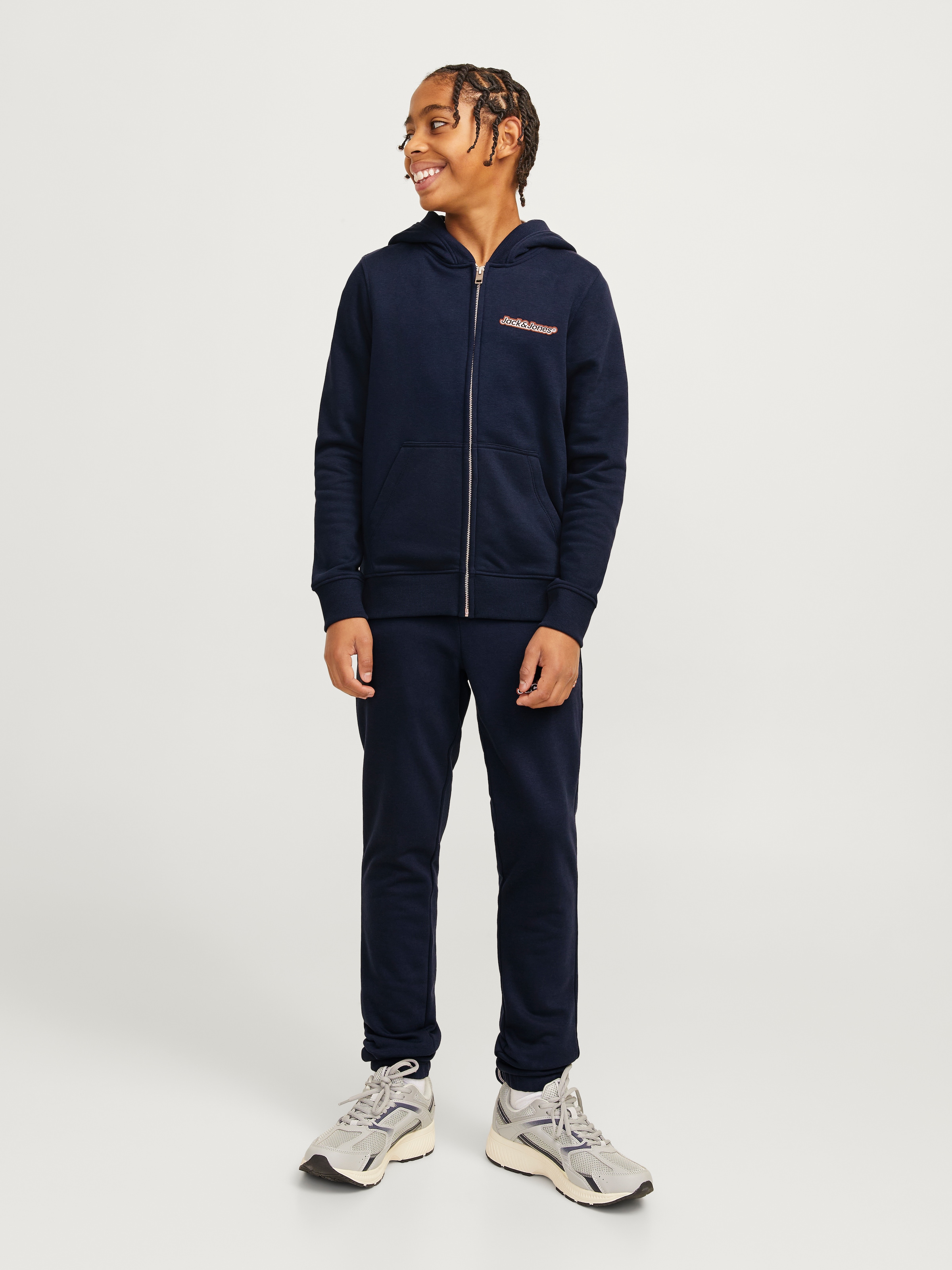 Jack & Jones Junior Kapuzensweatjacke »JORVESTERBRO NEWTON SWEATZIP HOOD BF JNR«