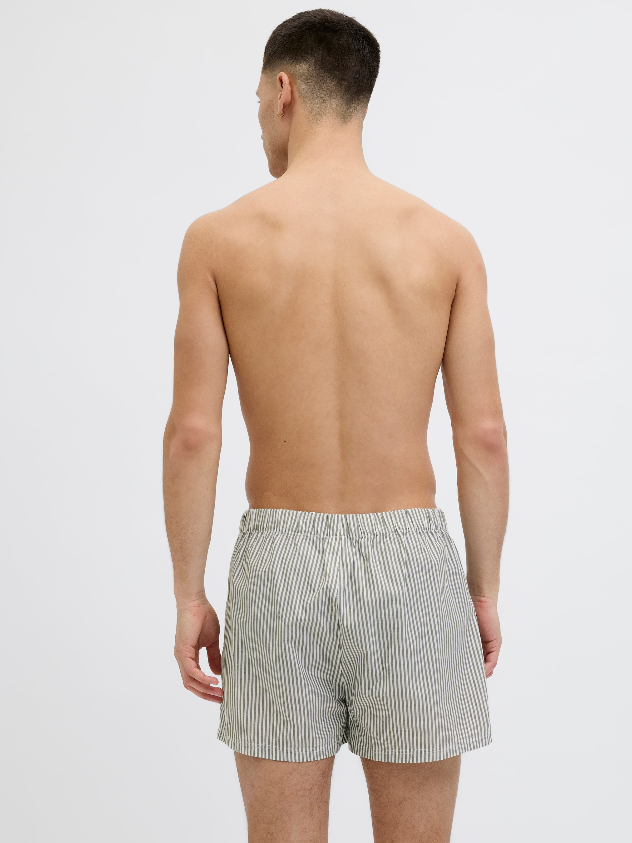 Jack & Jones Boxershorts »JACMILANO WOVEN BOXERS 3 PACK NOOS« Packung, 3 Stk. Baumwolle, elastisches Bündchen