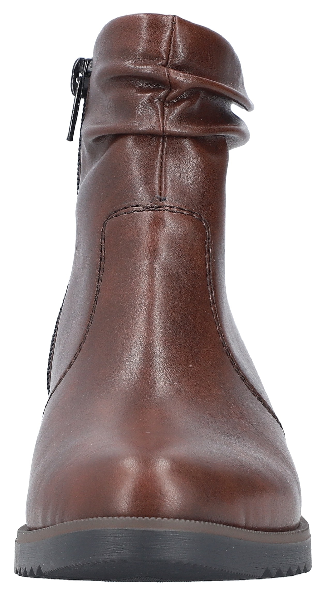 Rieker Stiefelette, Boots, Blockabsatz, slouchy Schaft, mit Innenreissverschluss