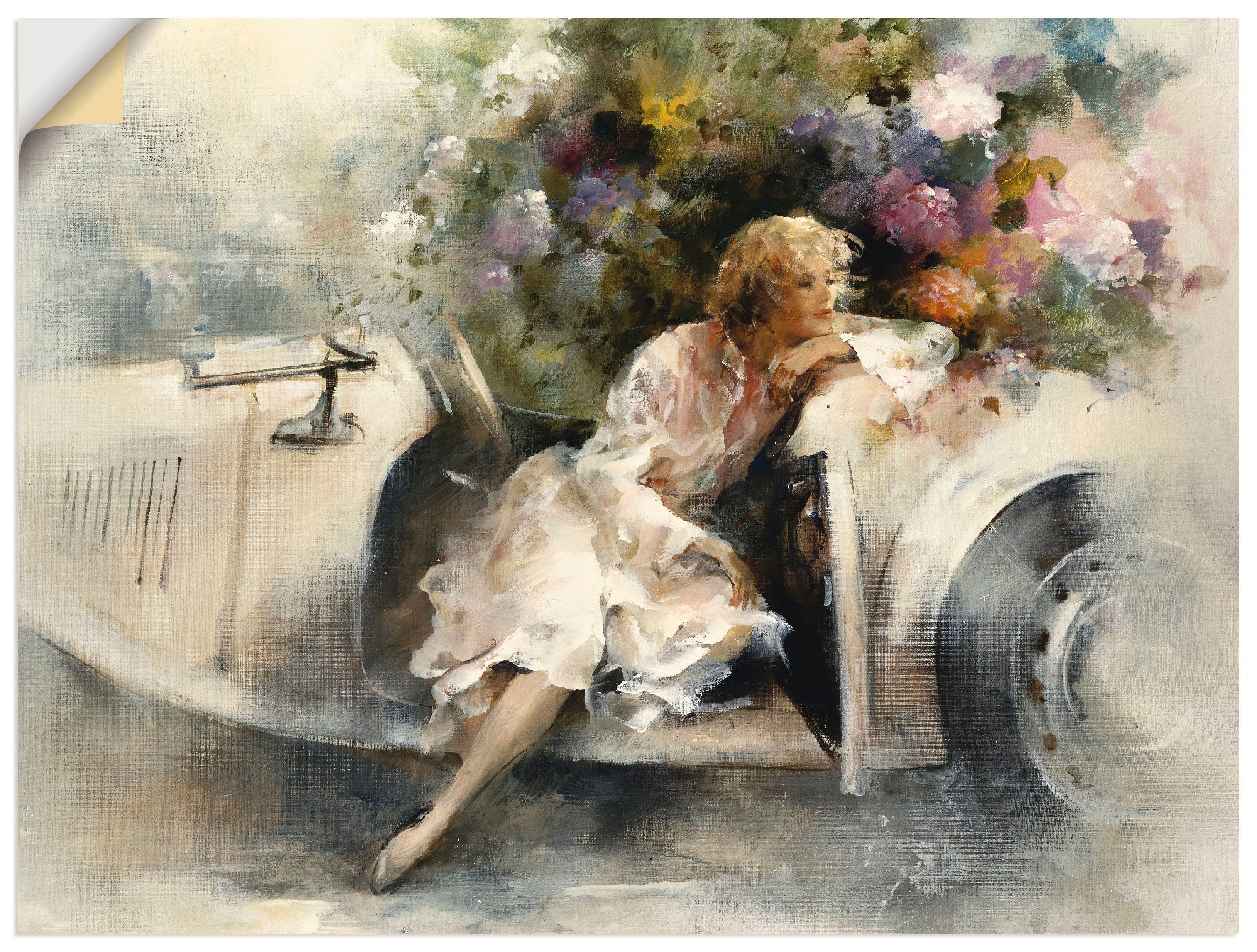 Image of Artland Wandbild »Tagträumer«, Frau, (1 St.), in vielen Grössen & Produktarten -Leinwandbild, Poster, Wandaufkleber / Wandtattoo auch für Badezimmer geeignet bei Ackermann Versand Schweiz