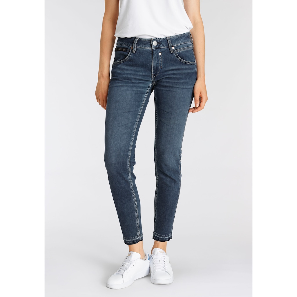 Herrlicher Ankle-Jeans »TOUCH CROPPED REUSED«, umweltfreundlich dank dem Einsatz von Recycled Denim