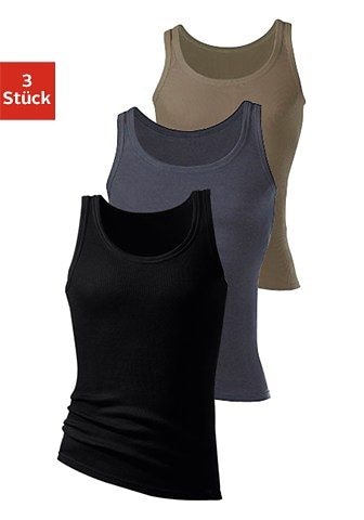 Image of H.I.S Unterhemd "Doppelripp Tanktop" Packung, 3 Stk. aus weicher Baumwollqualität