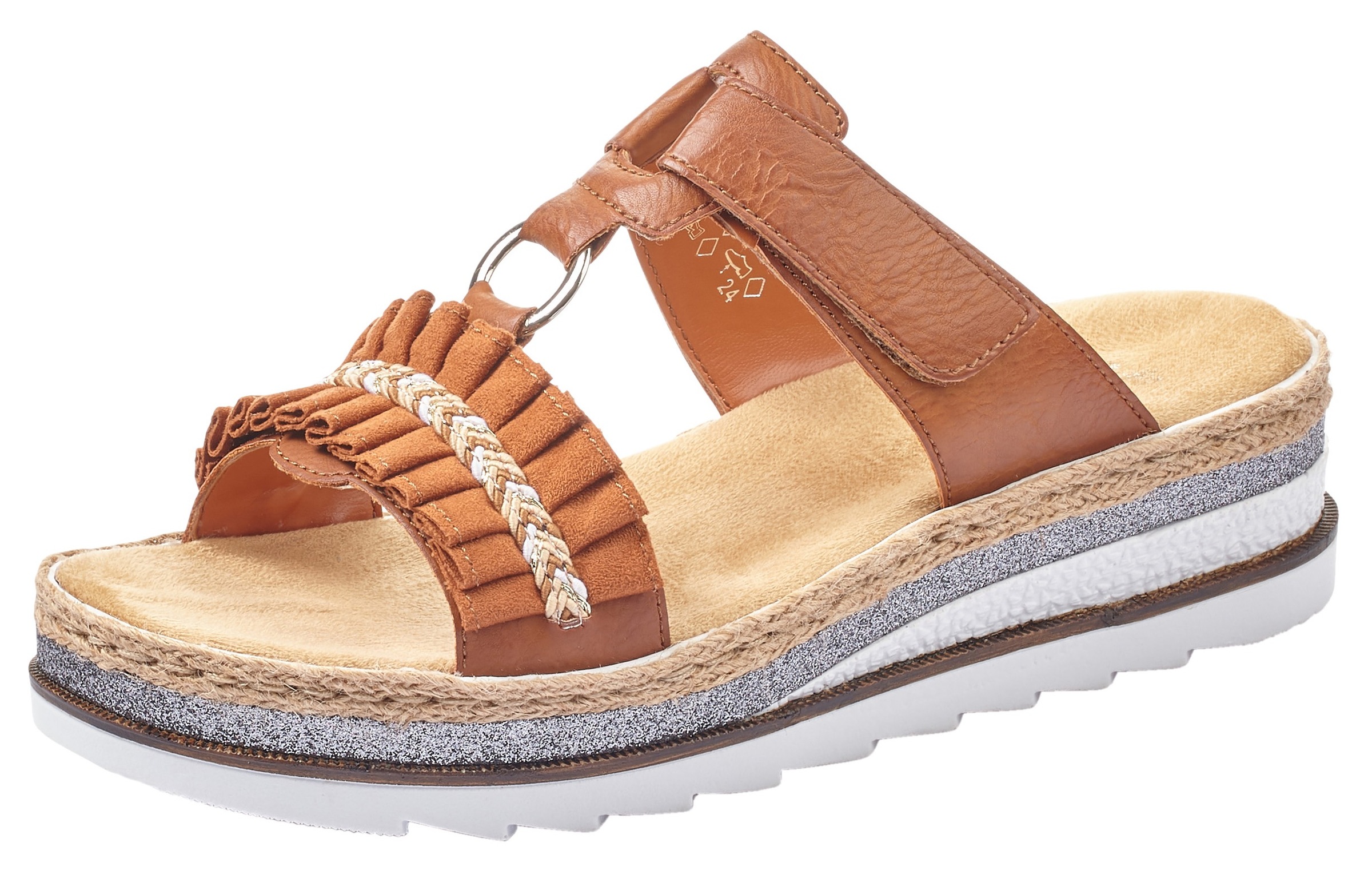 Image of Rieker Pantolette, mit geschmücktem Zierriemen bei Ackermann Versand Schweiz